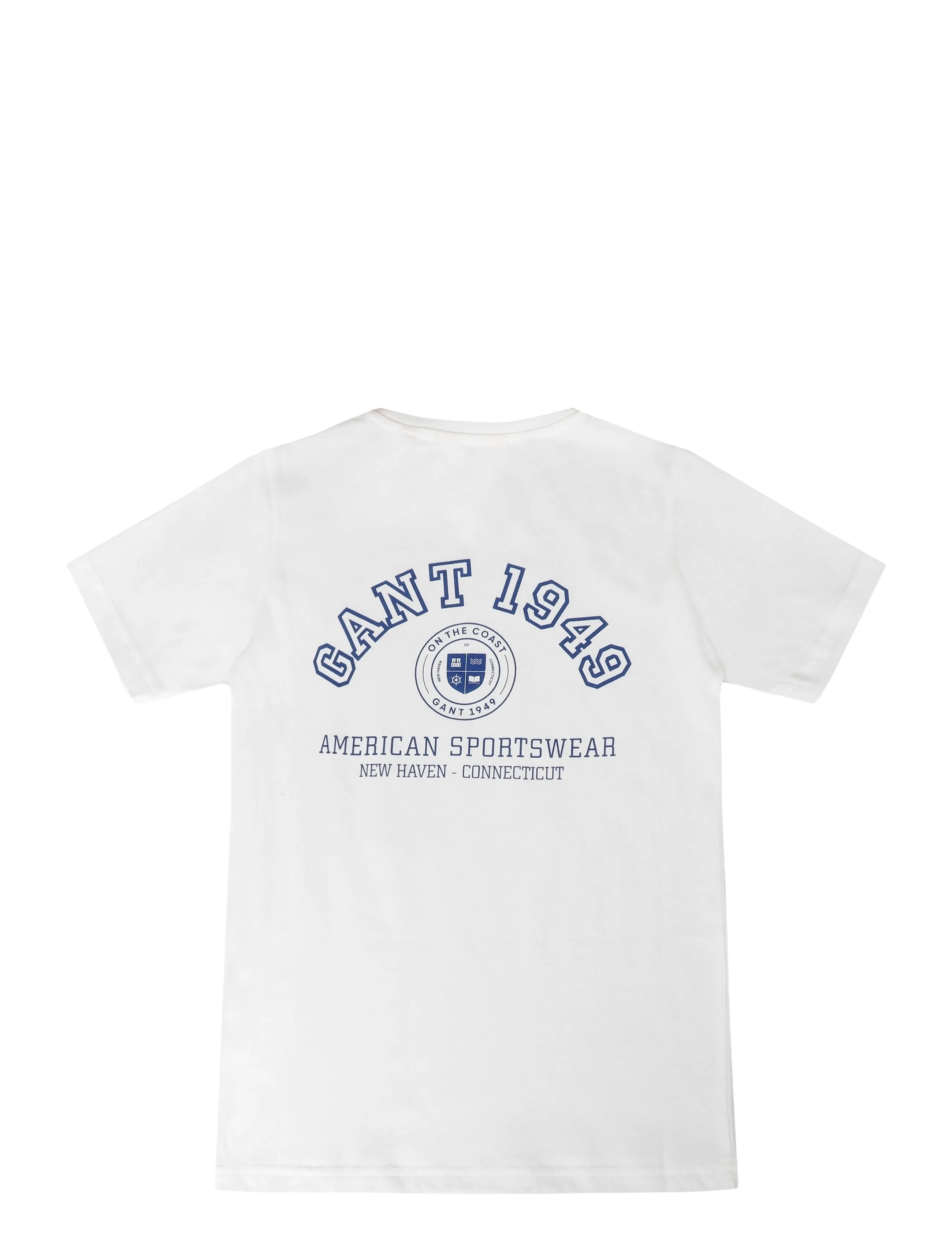 Gant Kids - Circle Graphic SS T-Shirt - lühikeste varrukatega t-särgid - white - 1