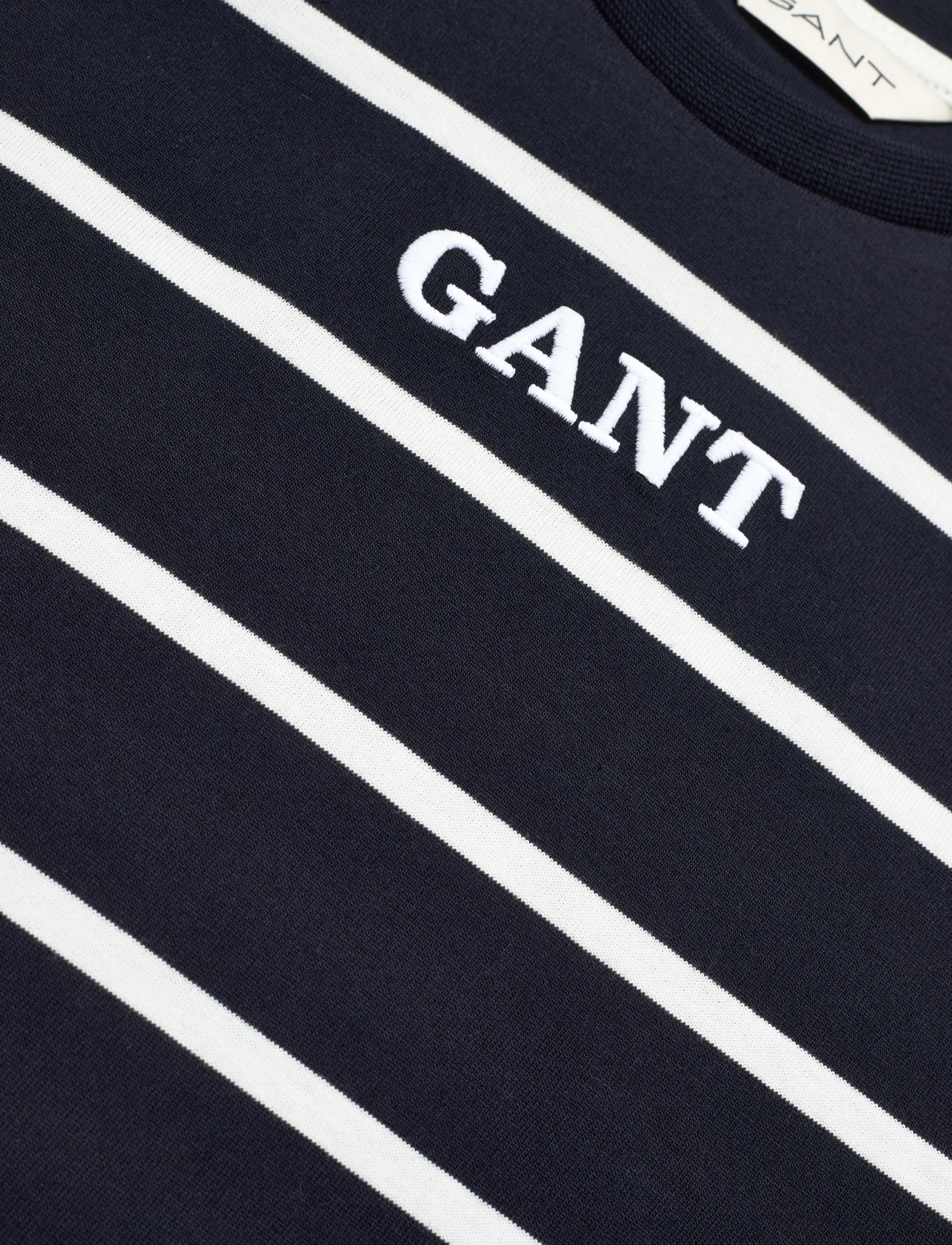 Gant Kids - Gant Graphic Stripe SS T-Shirt - kortærmede t-shirts - evening blue - 2