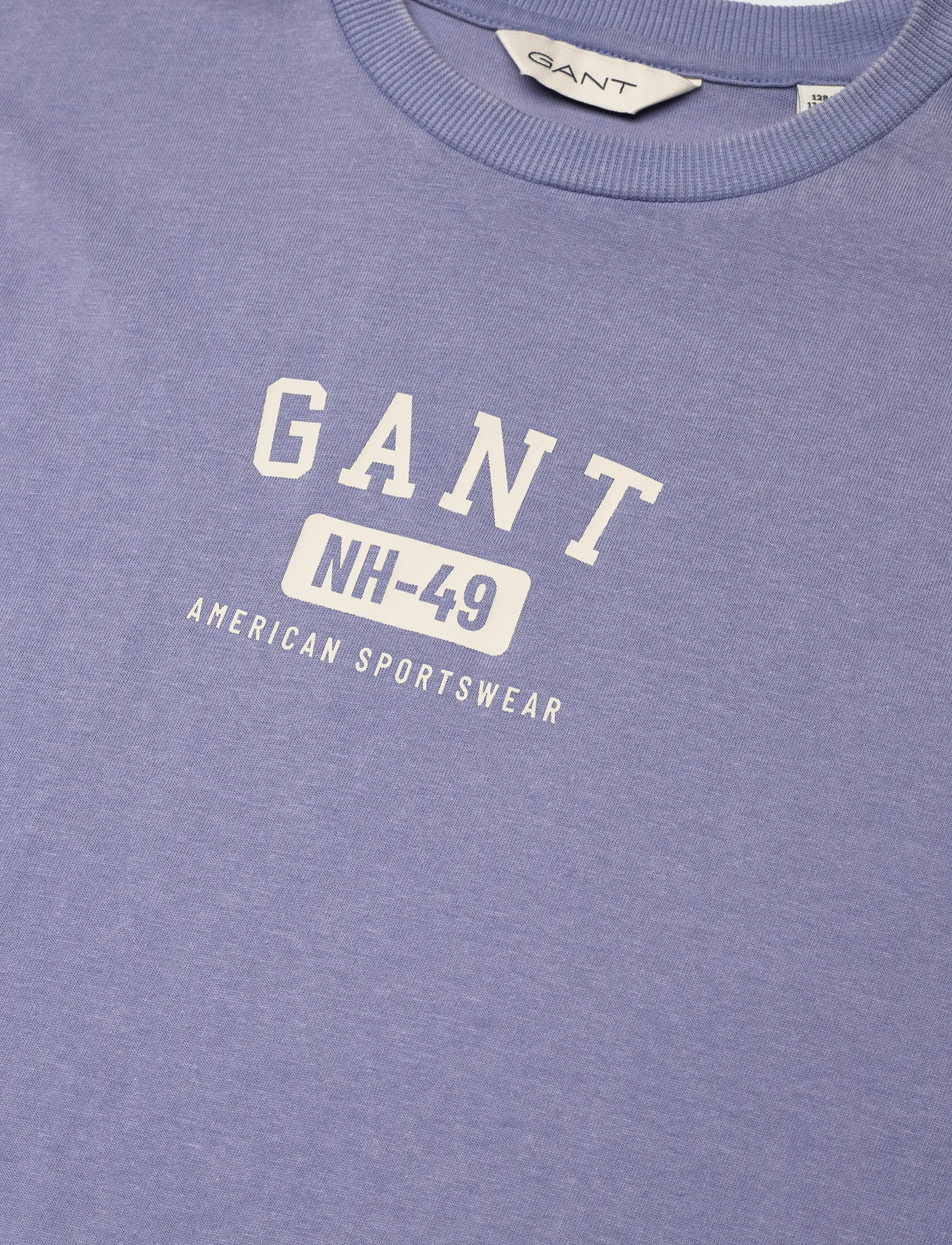Gant Kids - Ocean Wash Graphic SS T-Shirt - kortærmede t-shirts - faded denim - 2