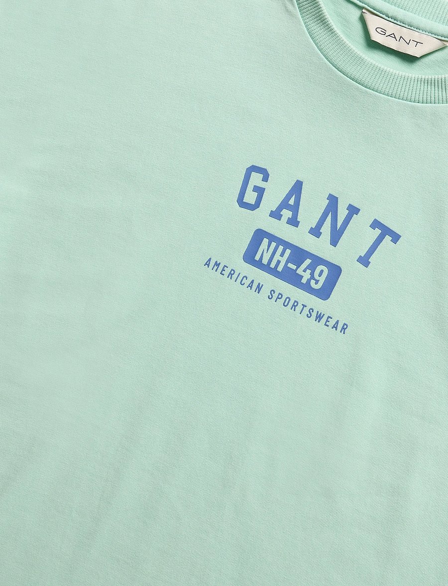Gant Kids - Ocean Wash Graphic SS T-Shirt - kurzärmelige - washed turquoise - 2