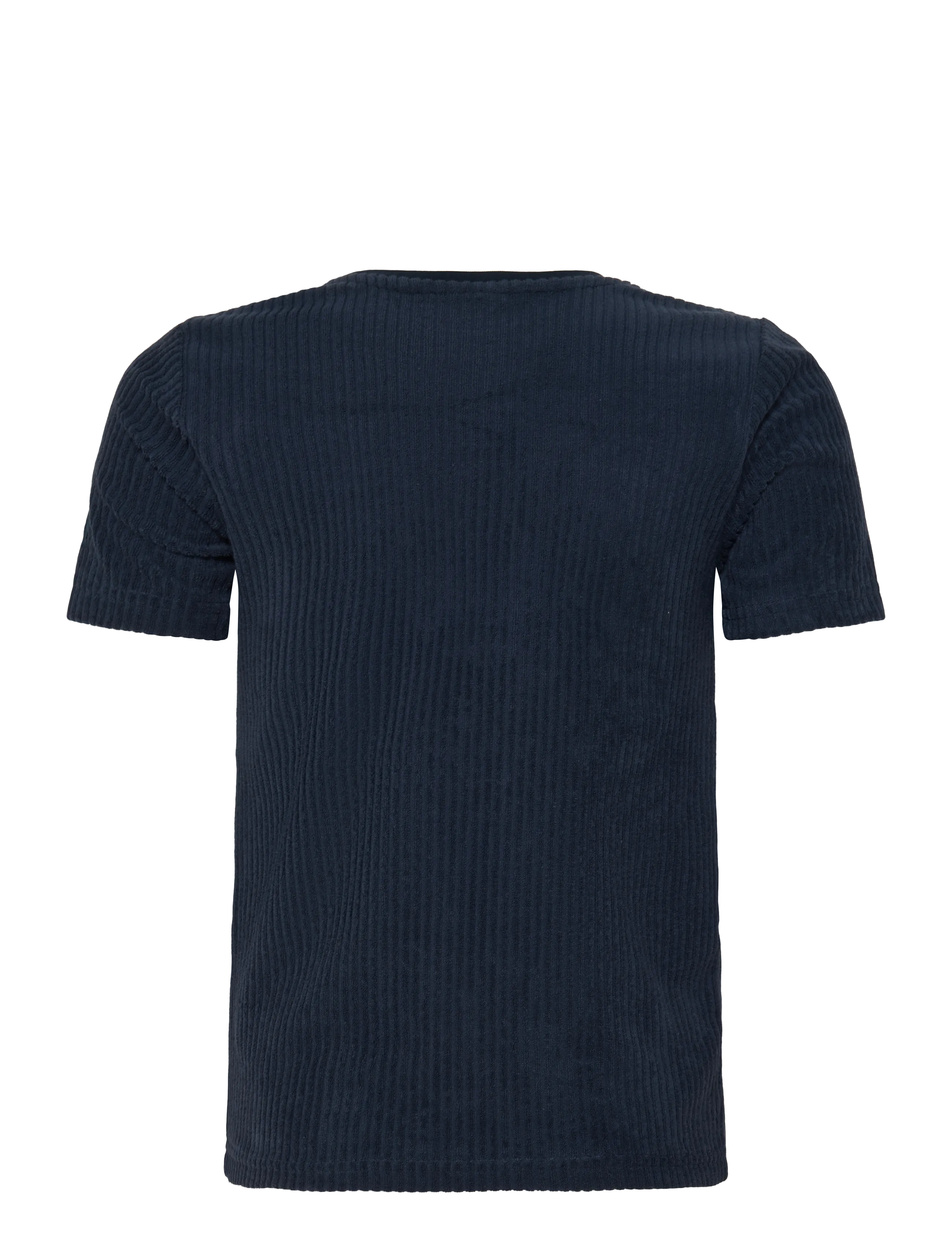 Gant Kids - Towelling Chain Stitch SS T-Shirt - kortærmede t-shirts - evening blue - 1