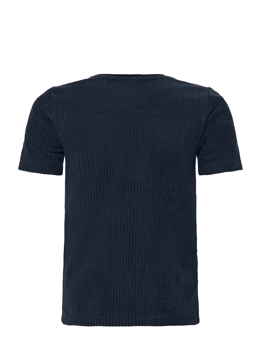 Gant Kids - Towelling Chain Stitch SS T-Shirt - kortærmede t-shirts - evening blue - 1