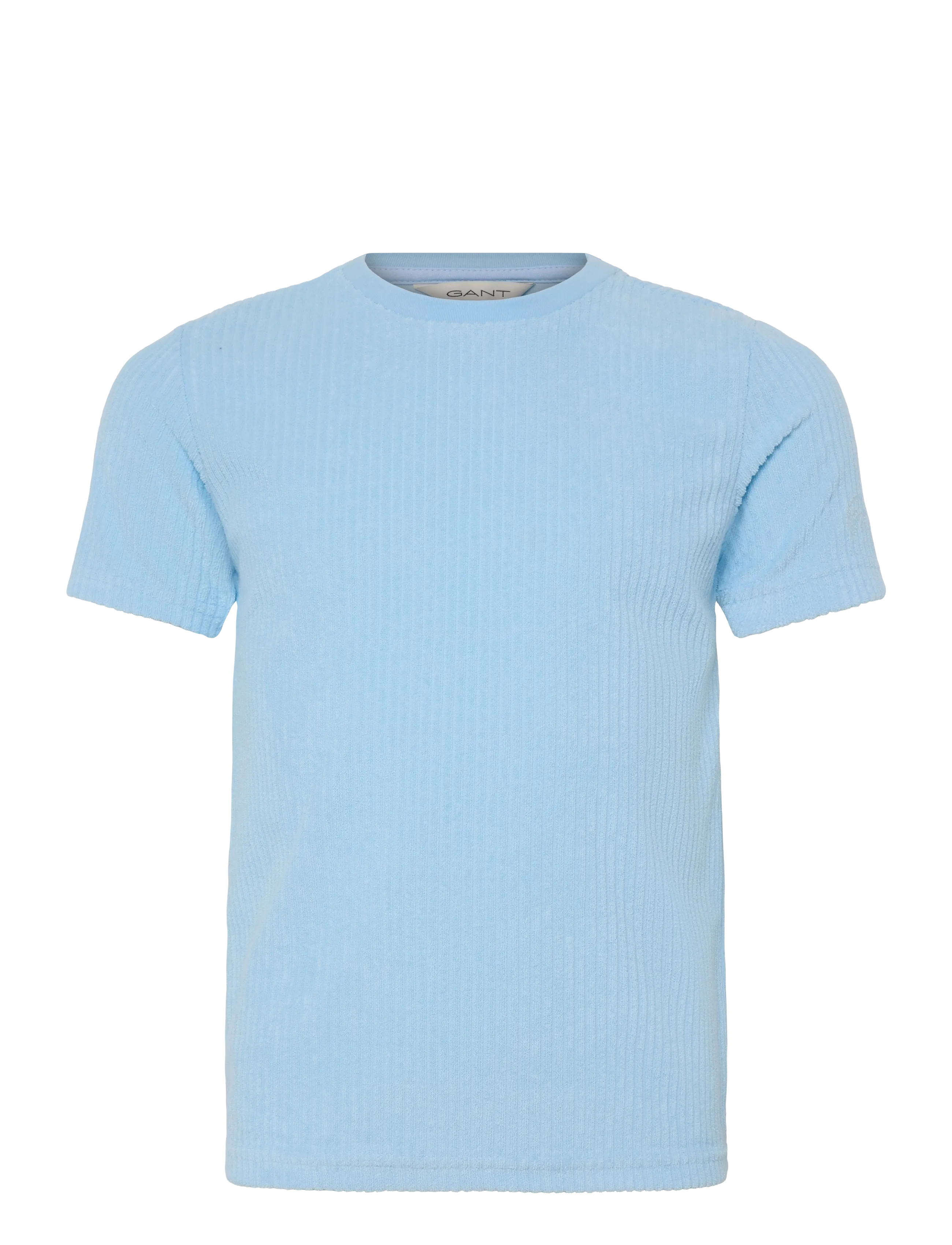 Gant Kids Towelling Chain Stitch SS T-Shirt - T-shirts - SKY BLUE / blue