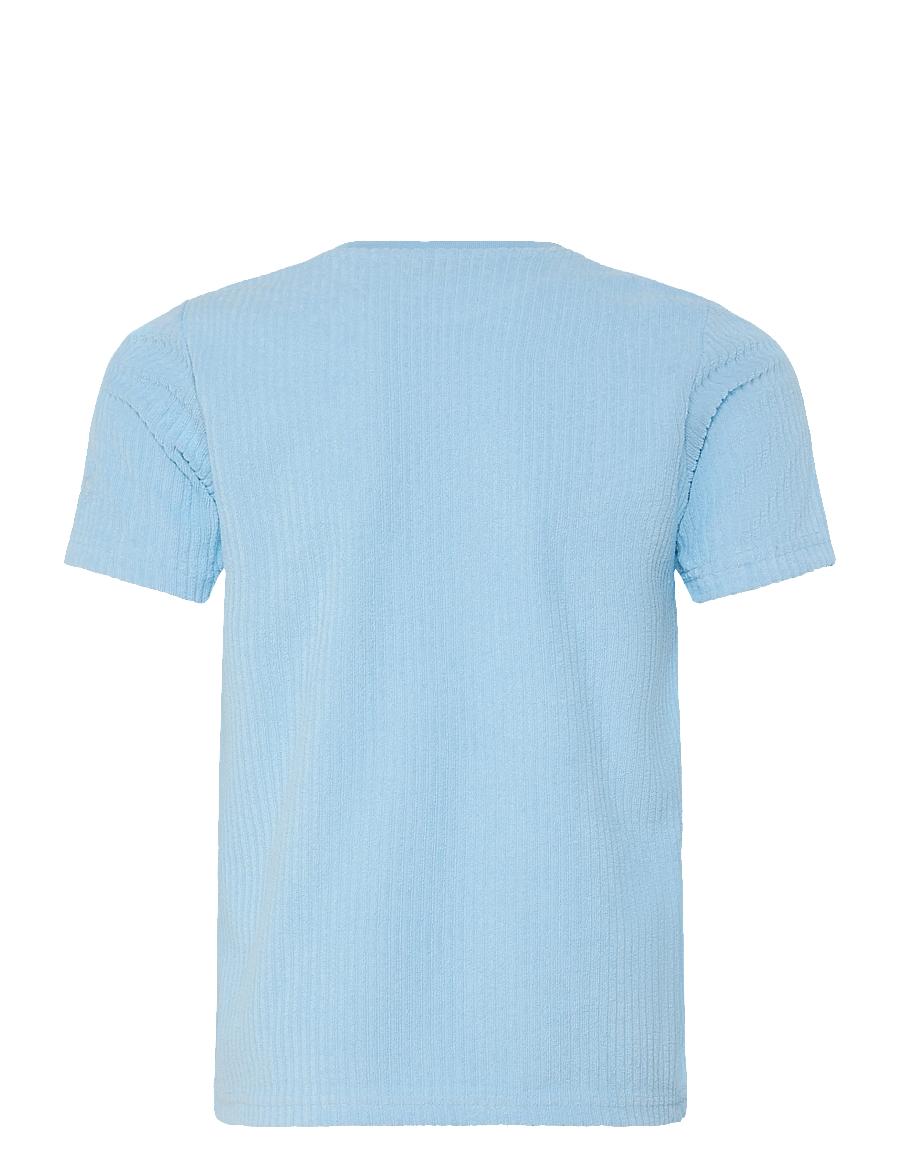 Gant Kids - Towelling Chain Stitch SS T-Shirt - kortærmede t-shirts - sky blue - 1