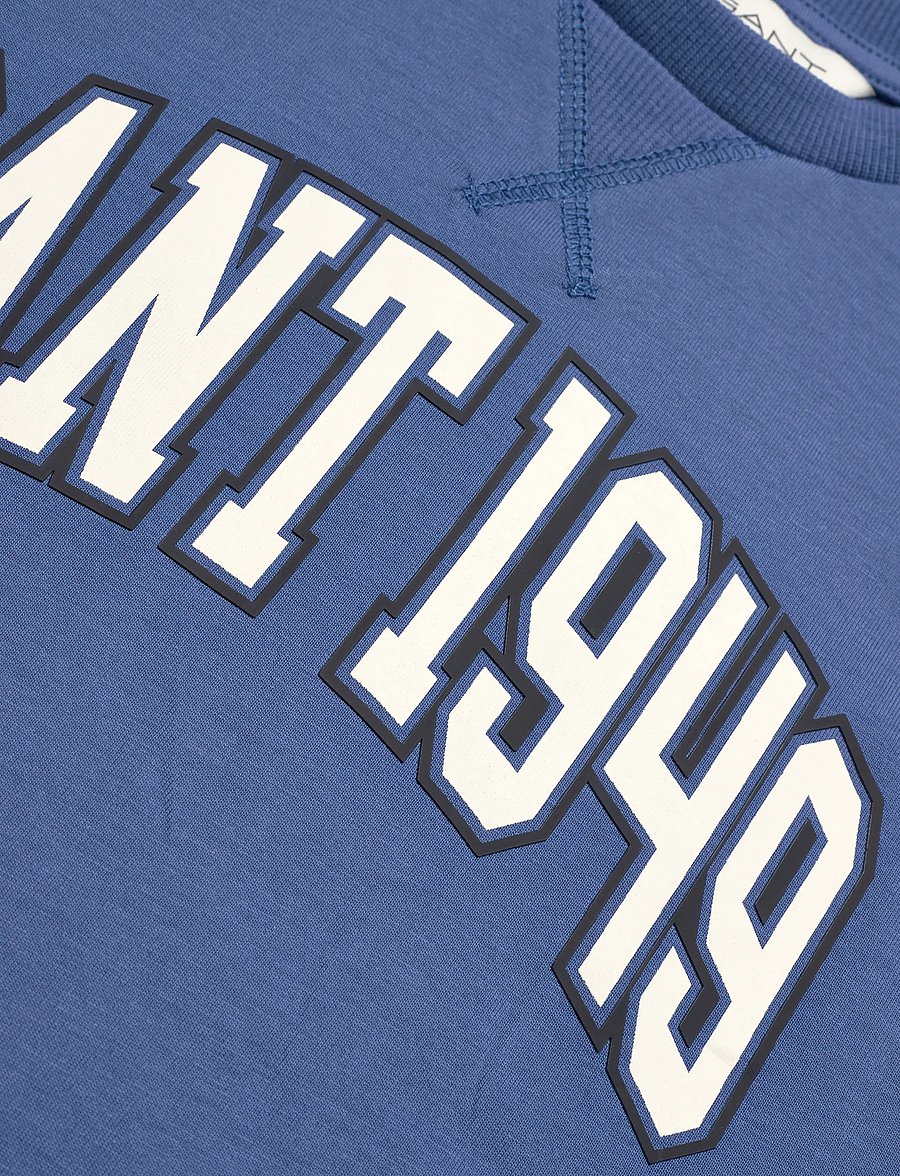Gant Kids - Gant Arch Print SS T-Shirt - kortärmade t-shirts - vintage blue - 2