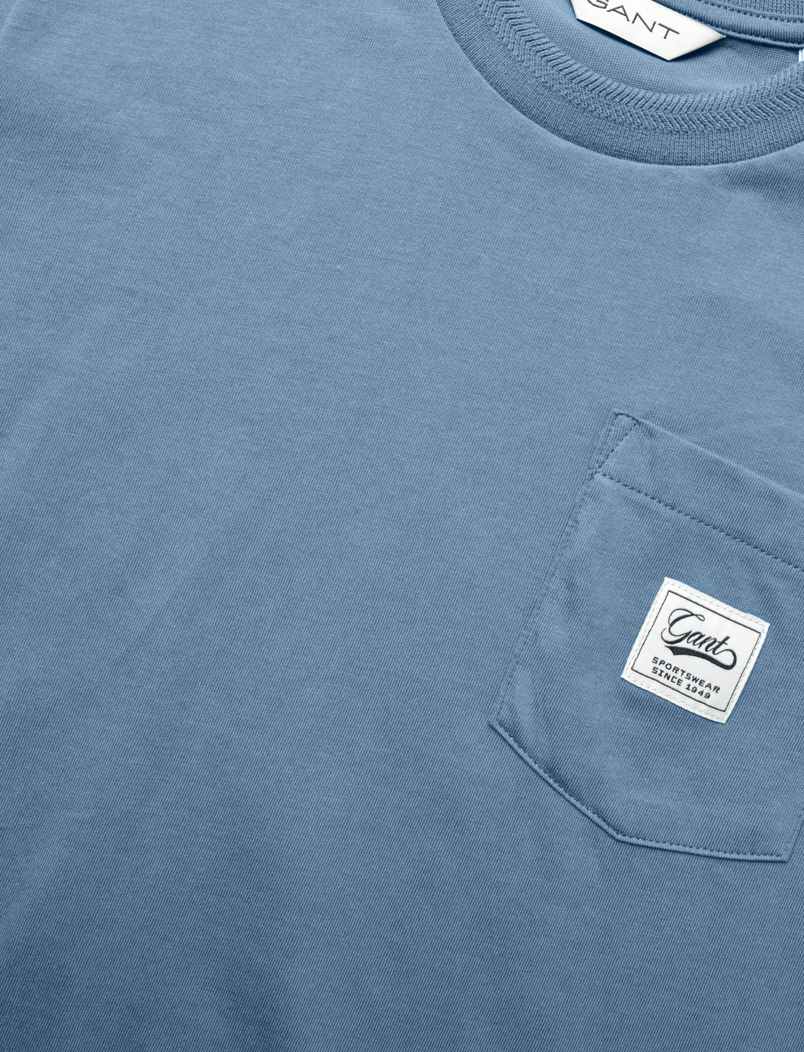 Gant Kids - Badge Pocket SS T-Shirt - lühikeste varrukatega t-särgid - salty sea - 2