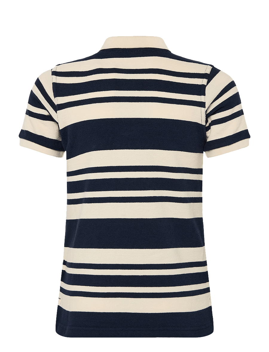 Gant Kids - Shield Stripe Texture SS Polo Shirt - evening blue - 1