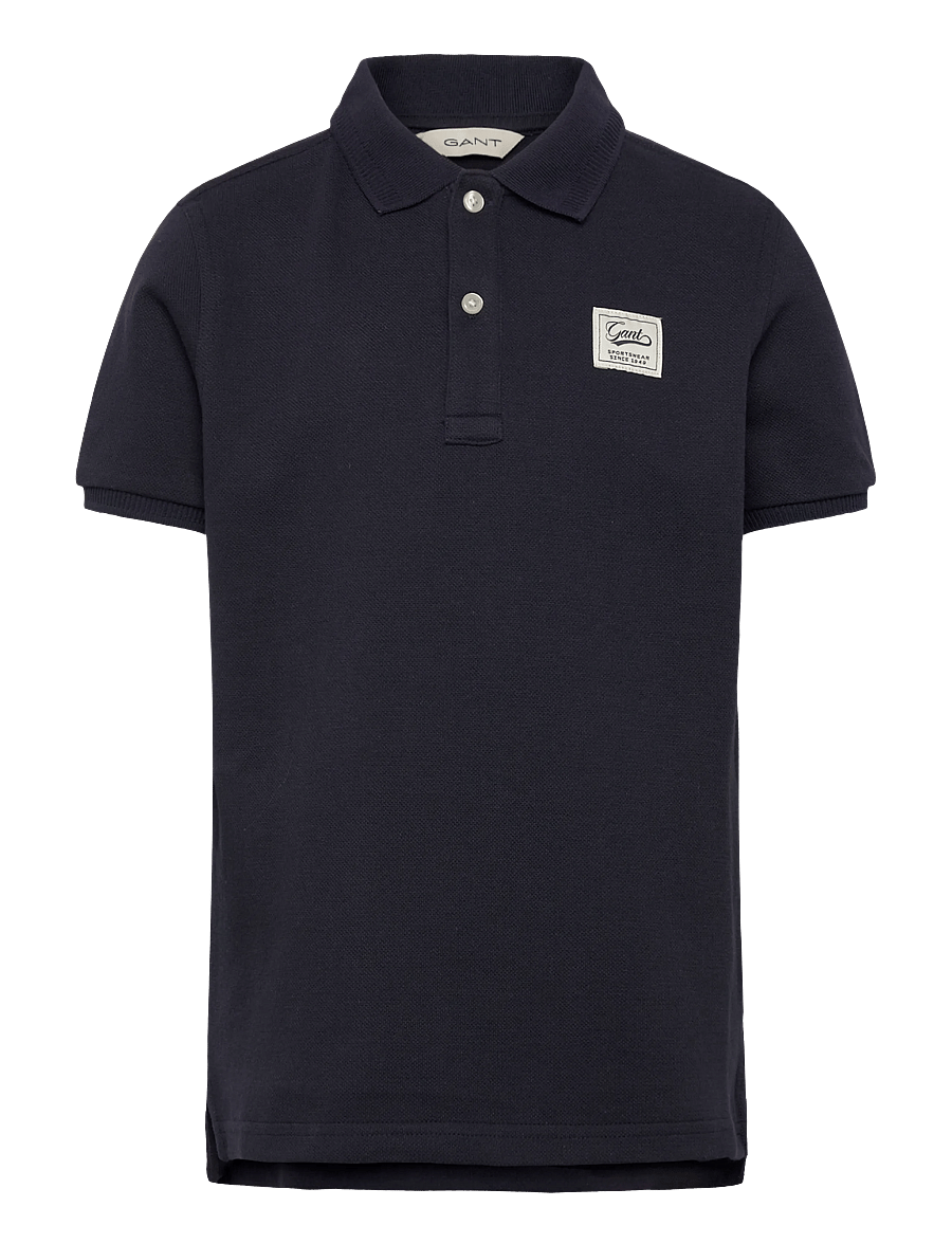 Gant Kids - Badge SS Polo Shirt - lühikeste varrukatega polod - evening blue - 0