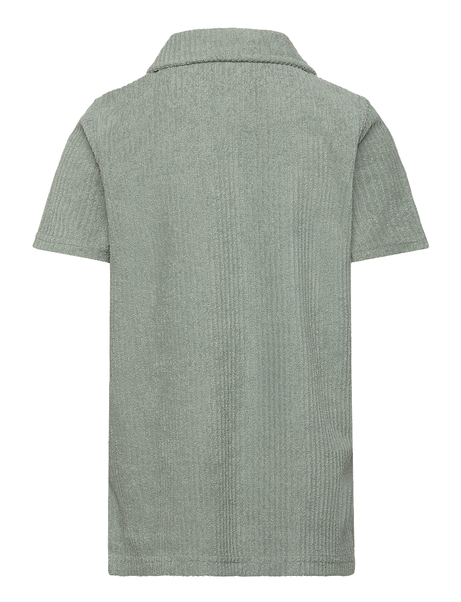 Gant Kids - Revere Collar Towelling Polo - kortärmade pikéer - ceramic grey - 1