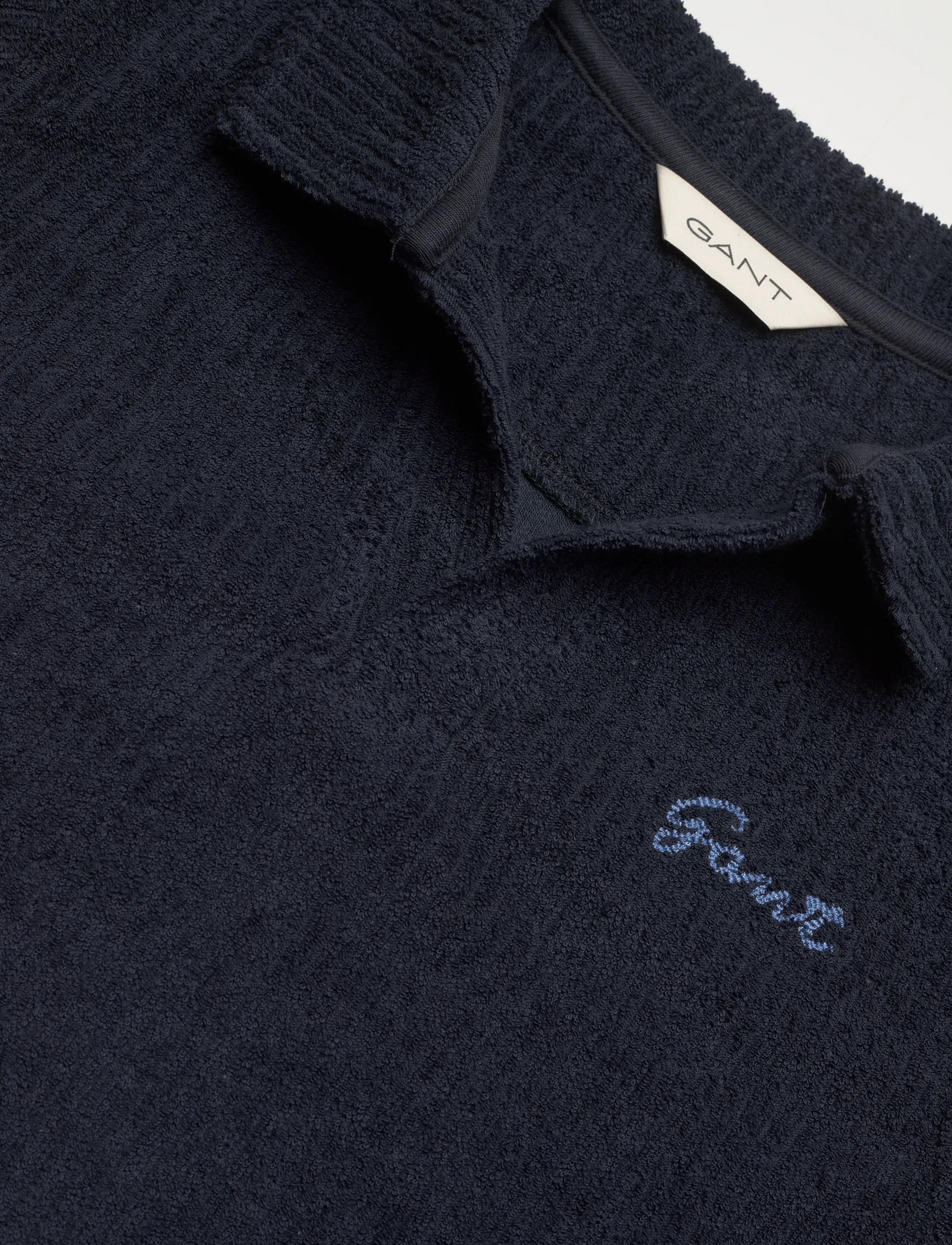 Gant Kids - Revere Collar Towelling Polo - kortærmede poloer - evening blue - 2