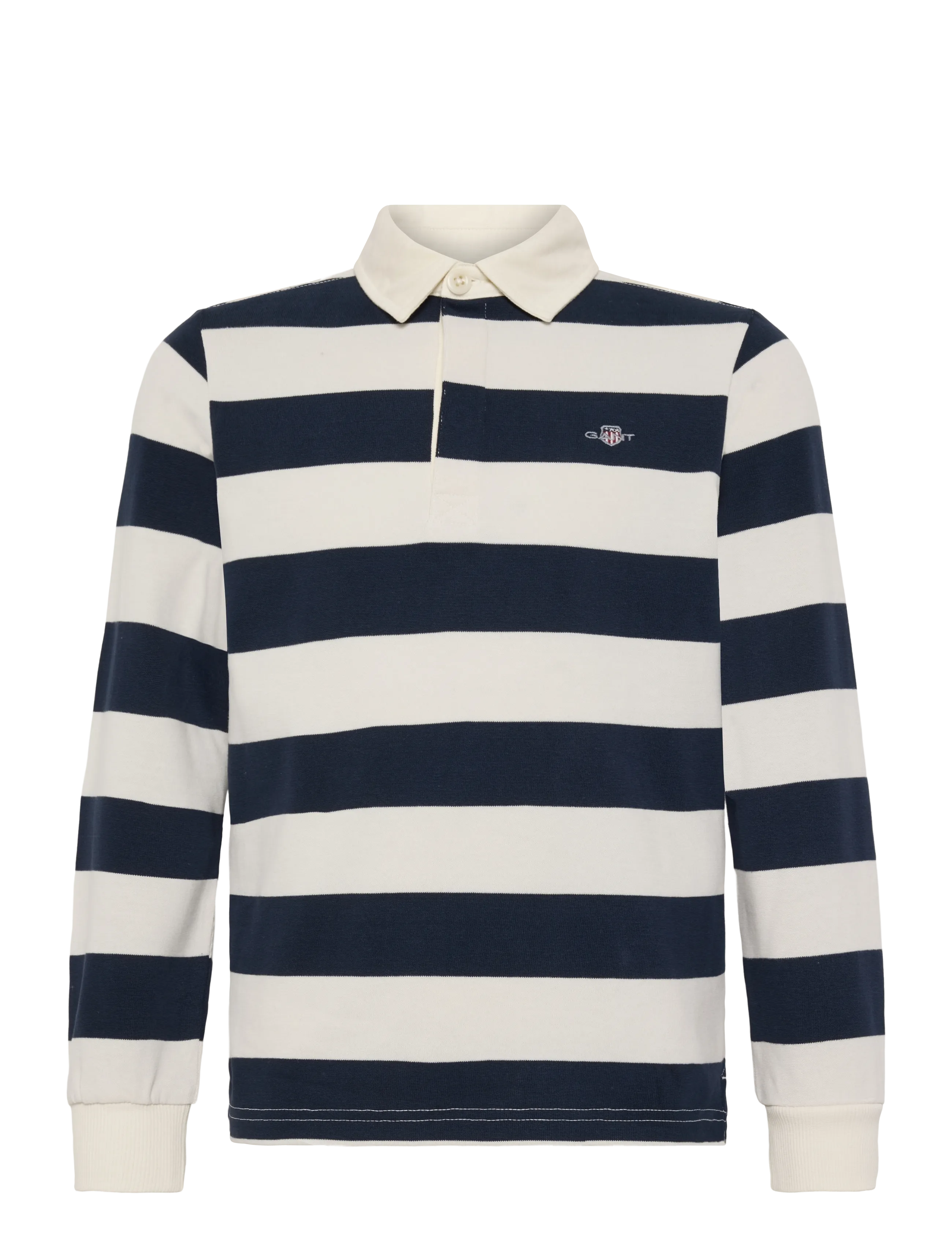 Gant Kids Shield Ls Rugby Polo Shirt, Børn, Langærmet Rugby Poloshirt, Navy, Str: 140