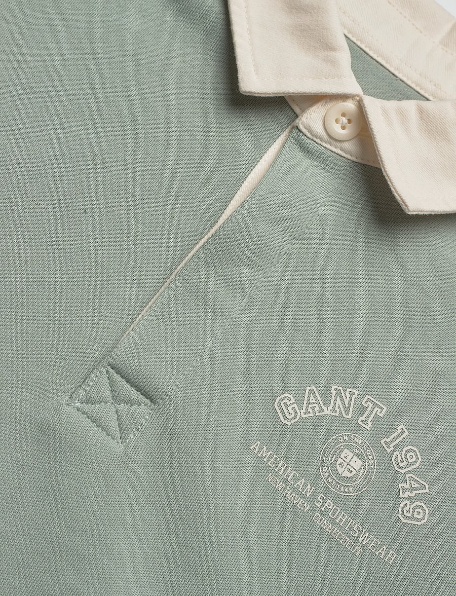 Gant Kids - American Sportswear Rugby Polo Shirt - langærmede poloer - ceramic grey - 2