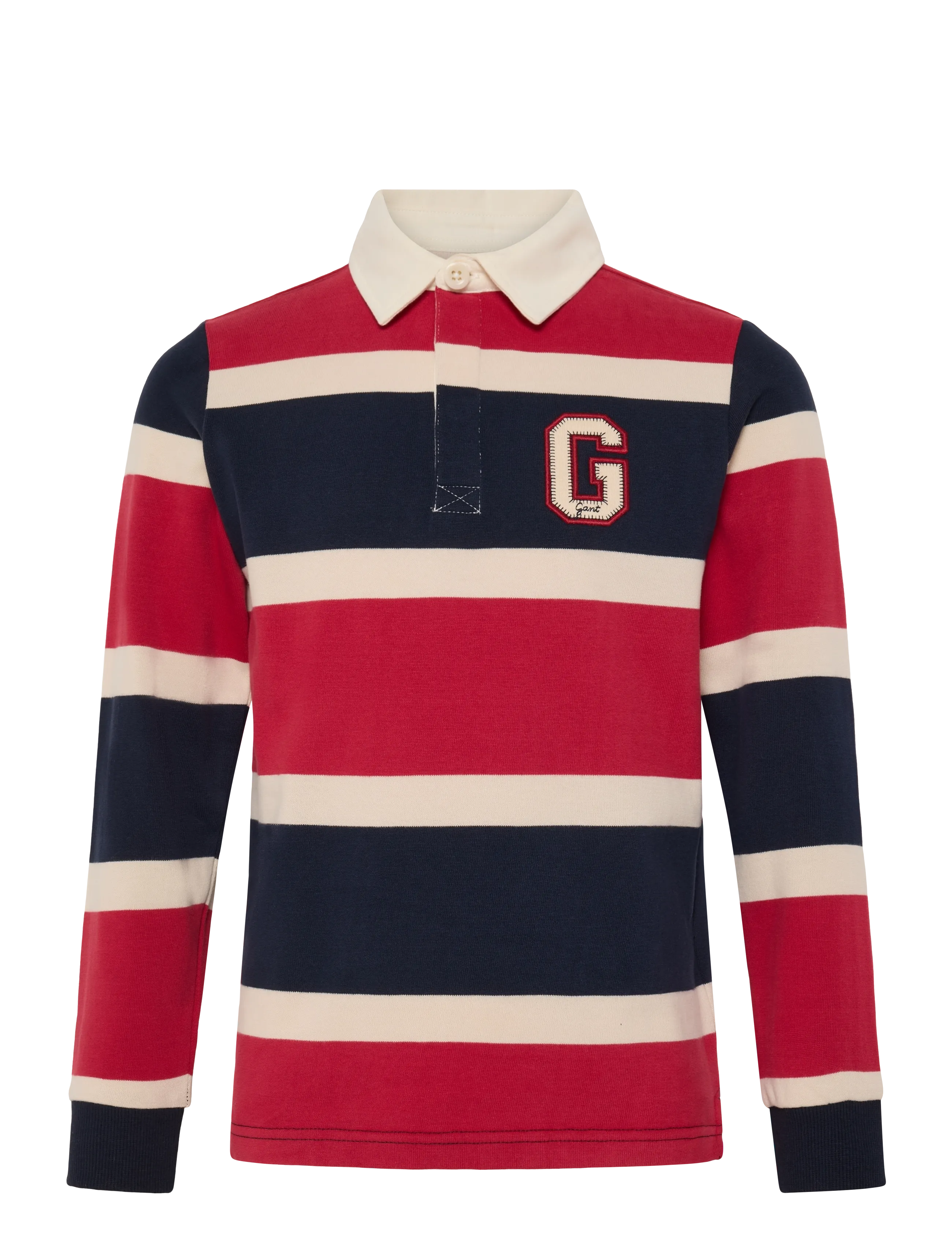 Gant Kids Collegiate Ls Rugby Polo Shirt, Børn, Langærmet Rugby Poloshirt, Navy, Str: 176