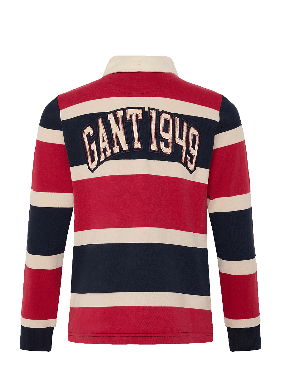 Gant Kids - Collegiate LS Rugby Polo Shirt - langærmede poloer - evening blue - 1