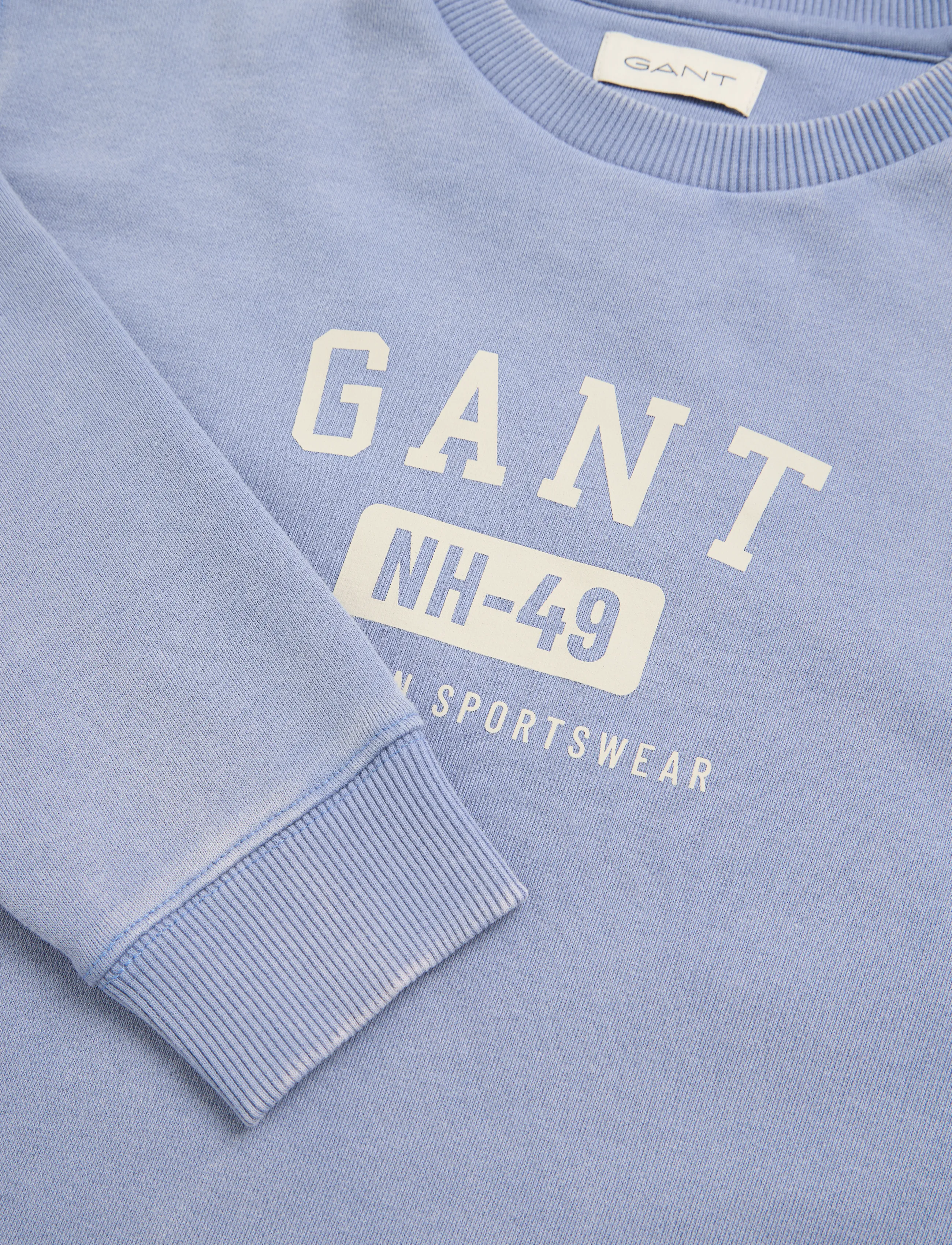 Gant Kids - Ocean Wash Crew Neck Sweatshirt - sweatshirts - faded denim - 2