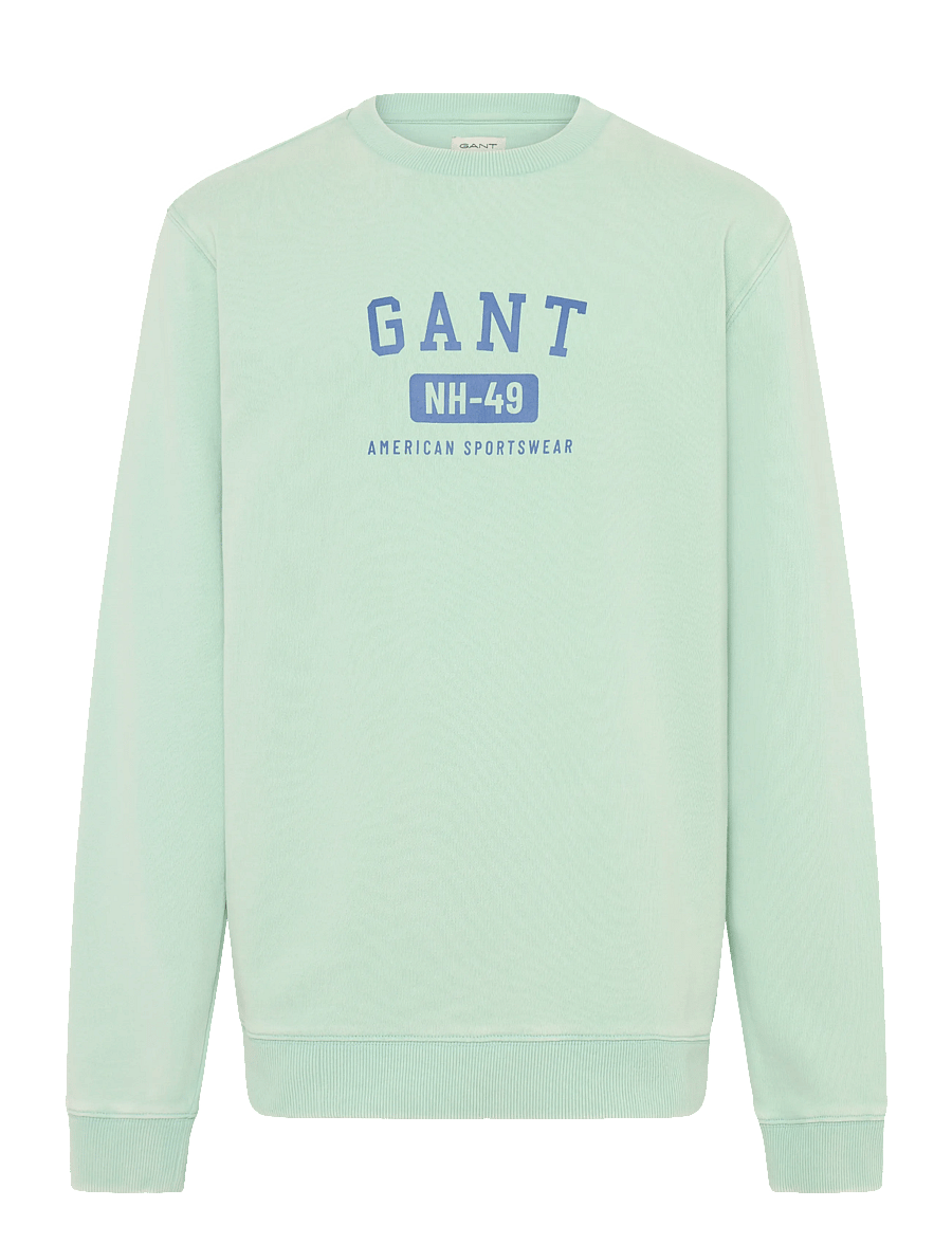 Gant Kids - Ocean Wash Crew Neck Sweatshirt - washed turquoise - 0