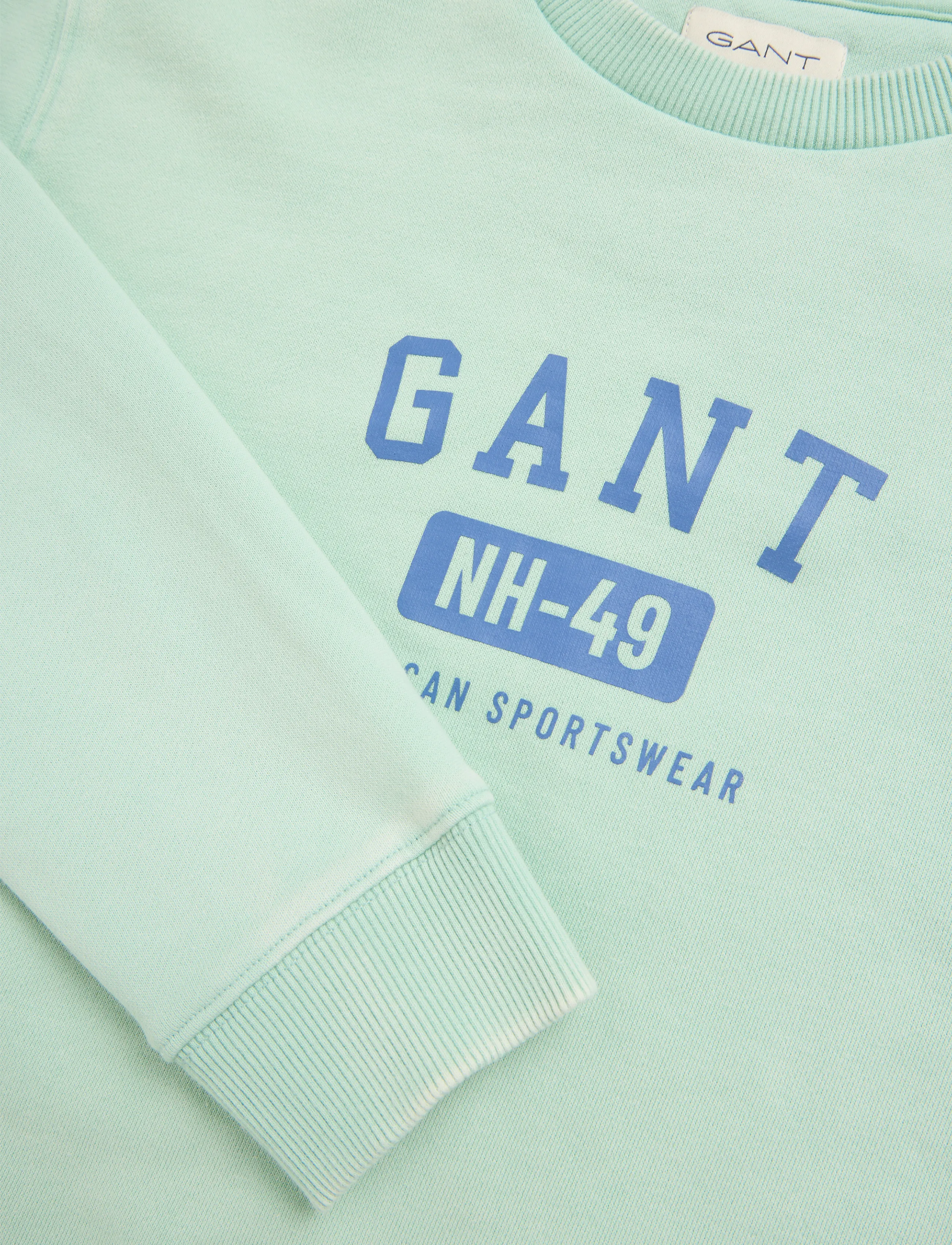 Gant Kids - Ocean Wash Crew Neck Sweatshirt - washed turquoise - 2