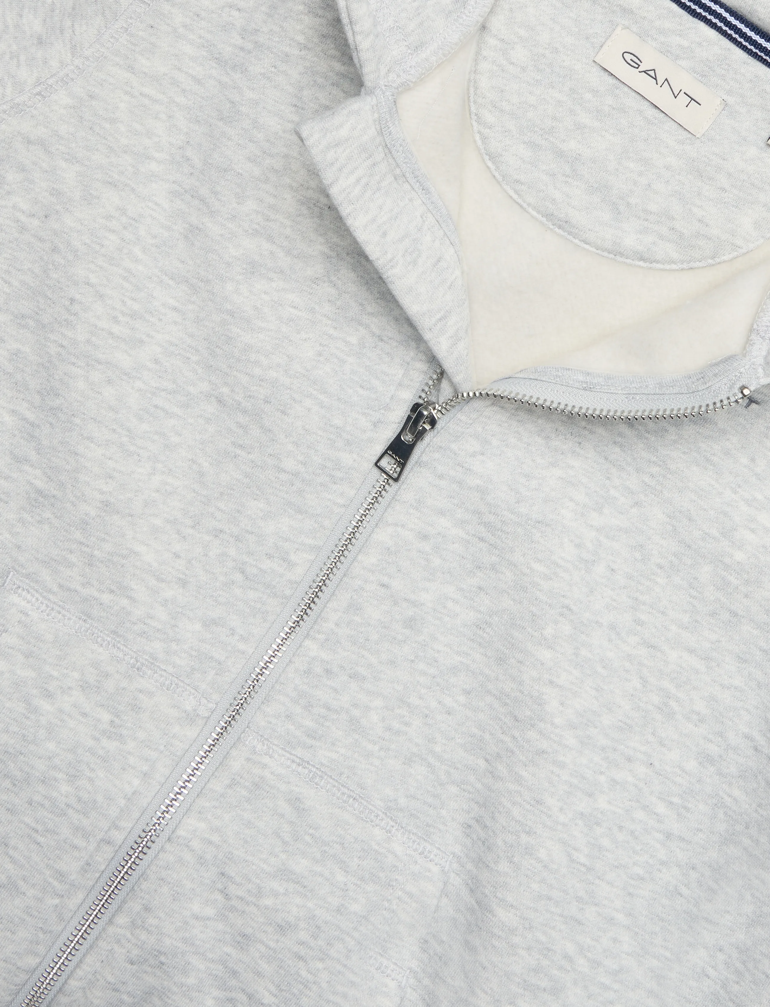 Gant Kids - Shield Full Zip Sweat Hoodie - hættetrøjer - grey melange - 5