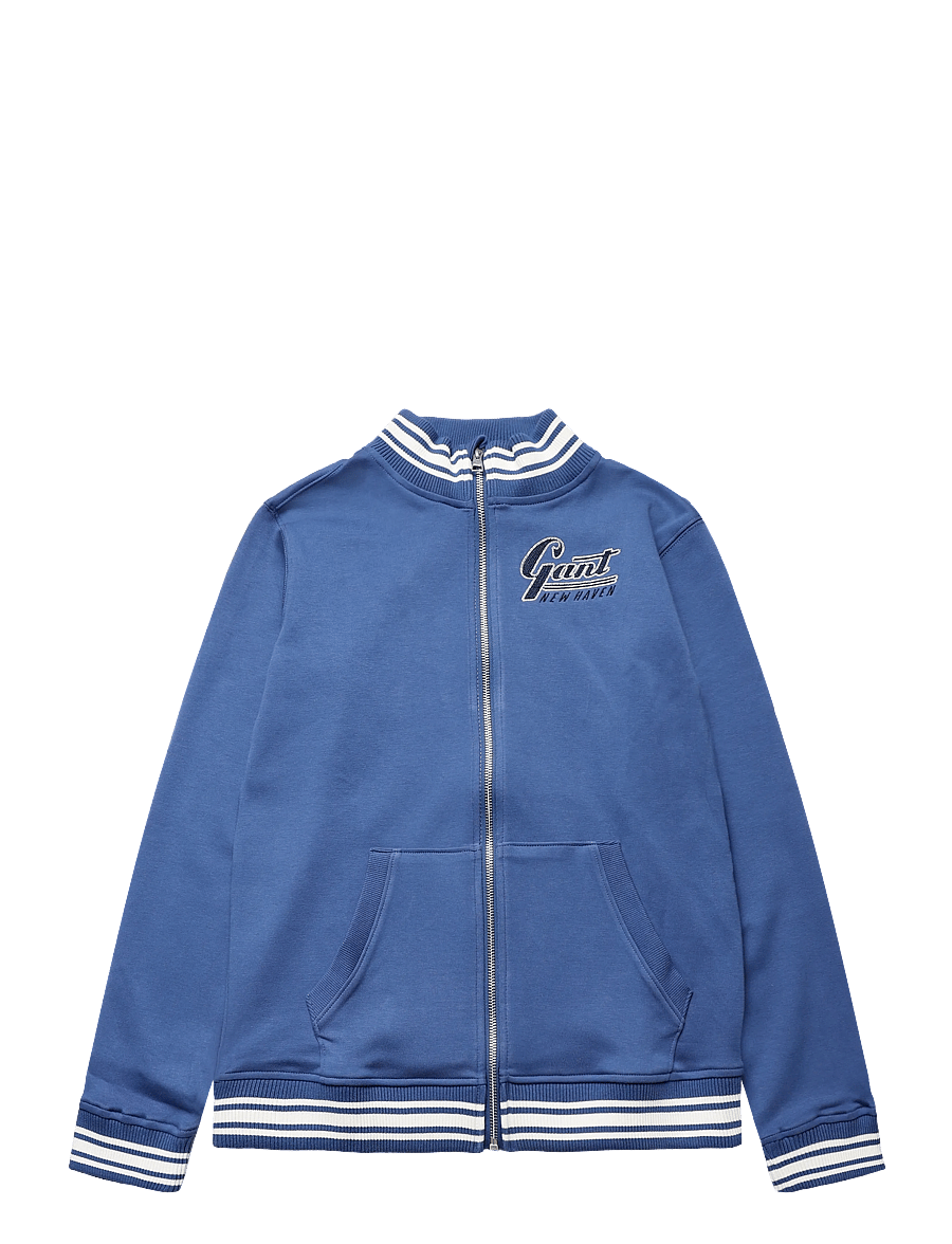 Gant Kids - Gant New Haven Track Jacket - lette jakker - vintage blue - 0