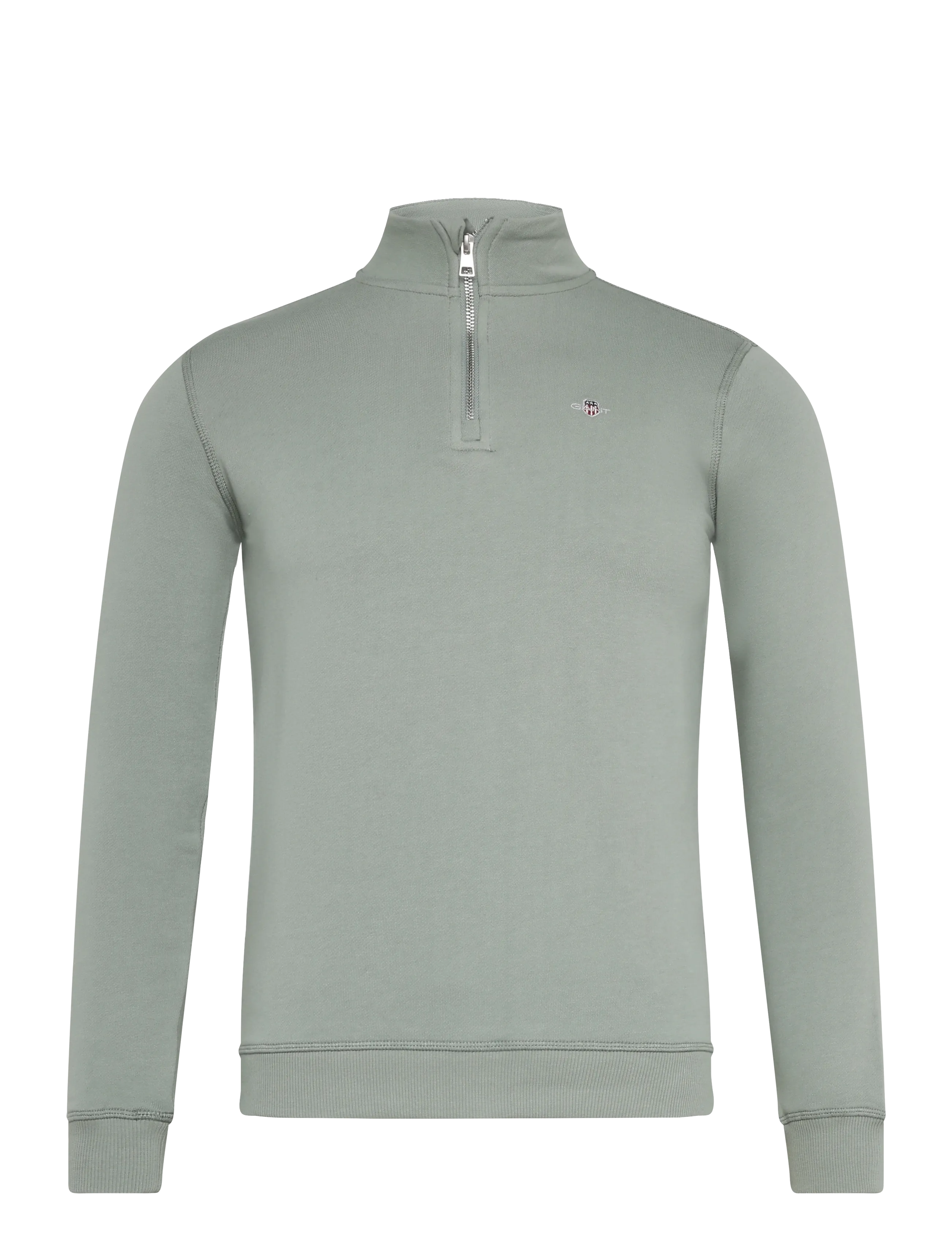 Gant Kids Shield Half Zip Sweatshirt - Kleidung - CERAMIC GREY / grey