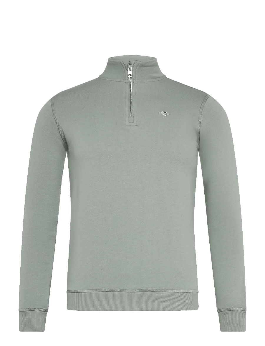 Gant Kids - Shield Half Zip Sweatshirt - sweatshirts - ceramic grey - 0