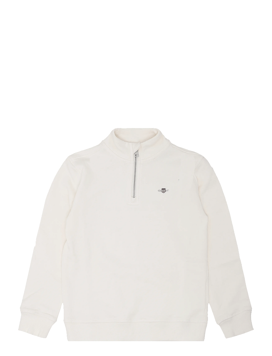 Gant Kids - Shield Half Zip Sweatshirt - sweatshirts - eggshell - 0
