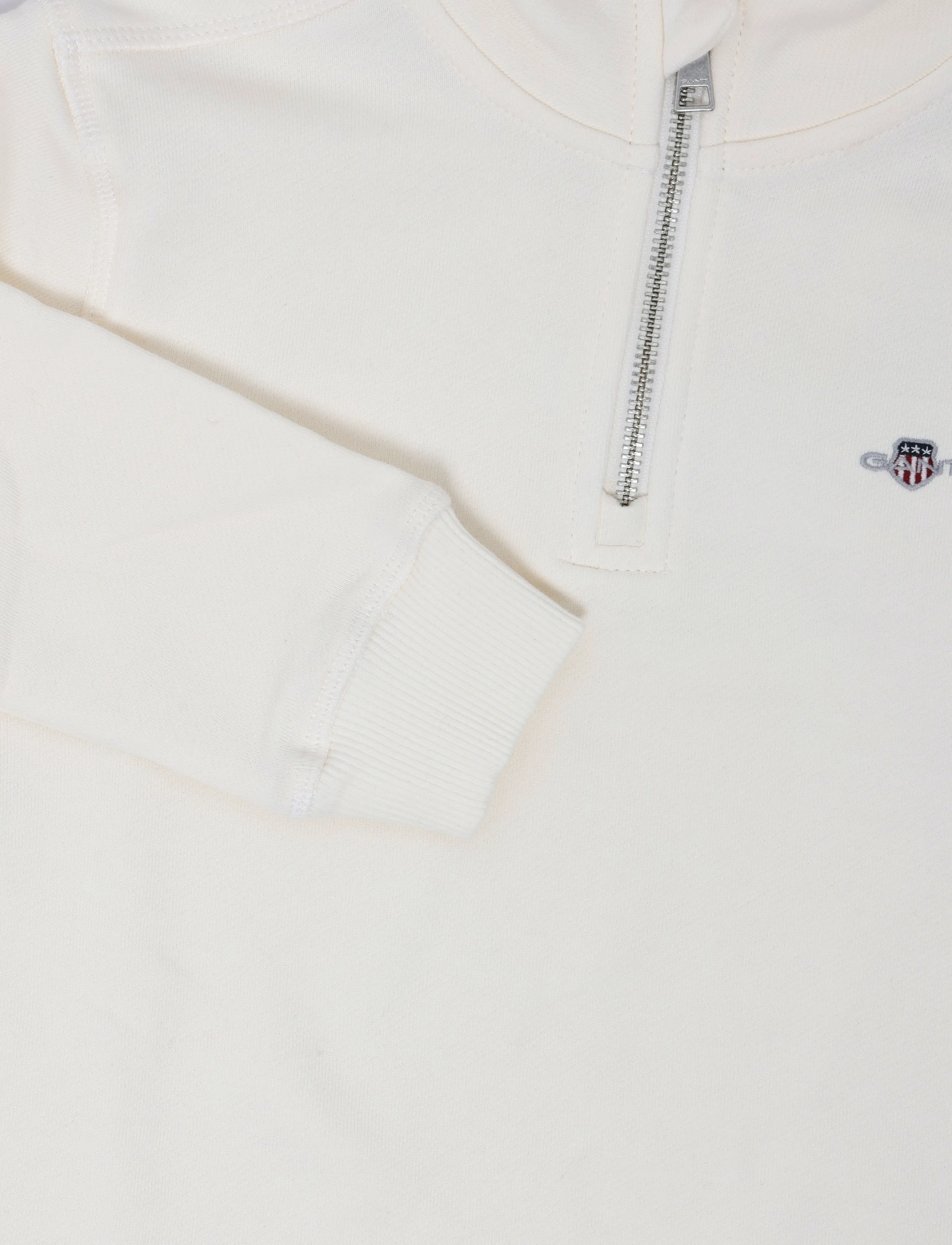 Gant Kids - Shield Half Zip Sweatshirt - sweatshirts - eggshell - 2