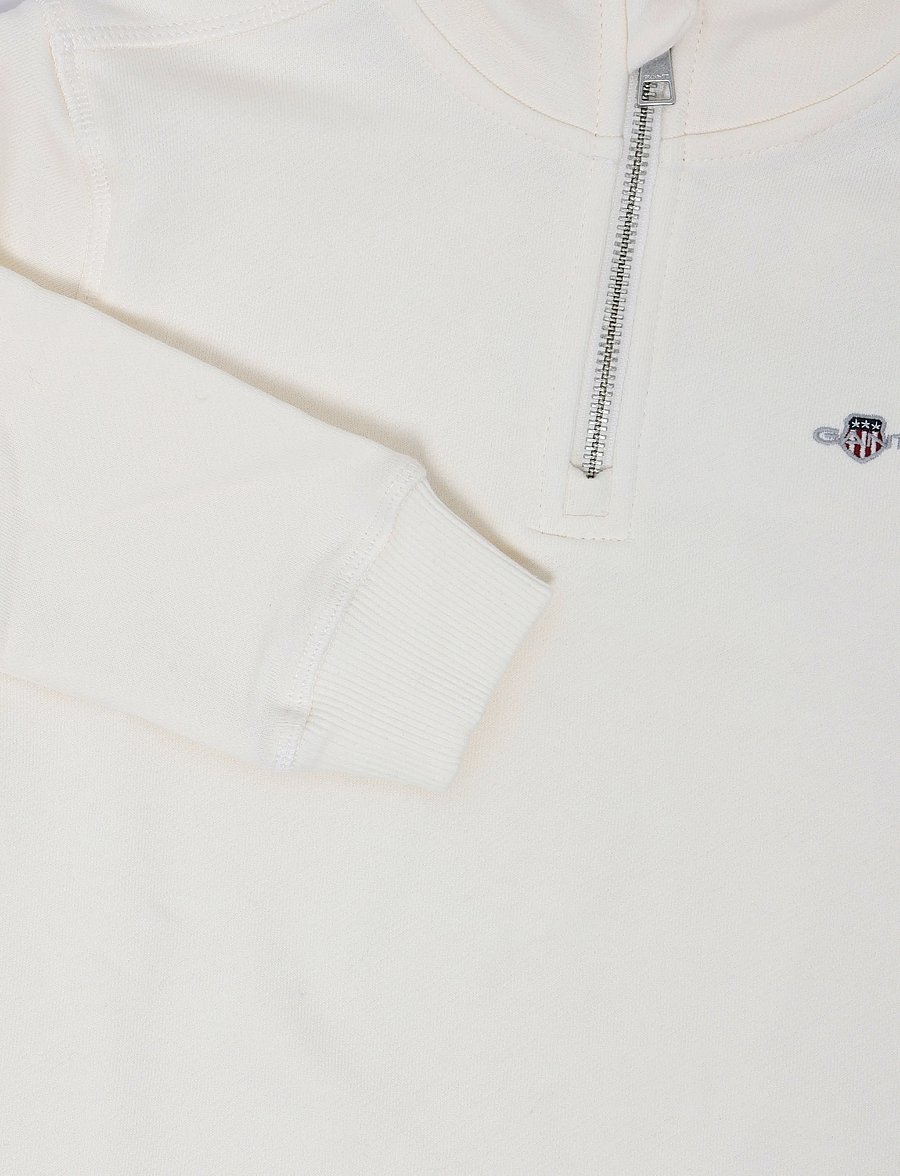 Gant Kids - Shield Half Zip Sweatshirt - sweatshirts - eggshell - 2