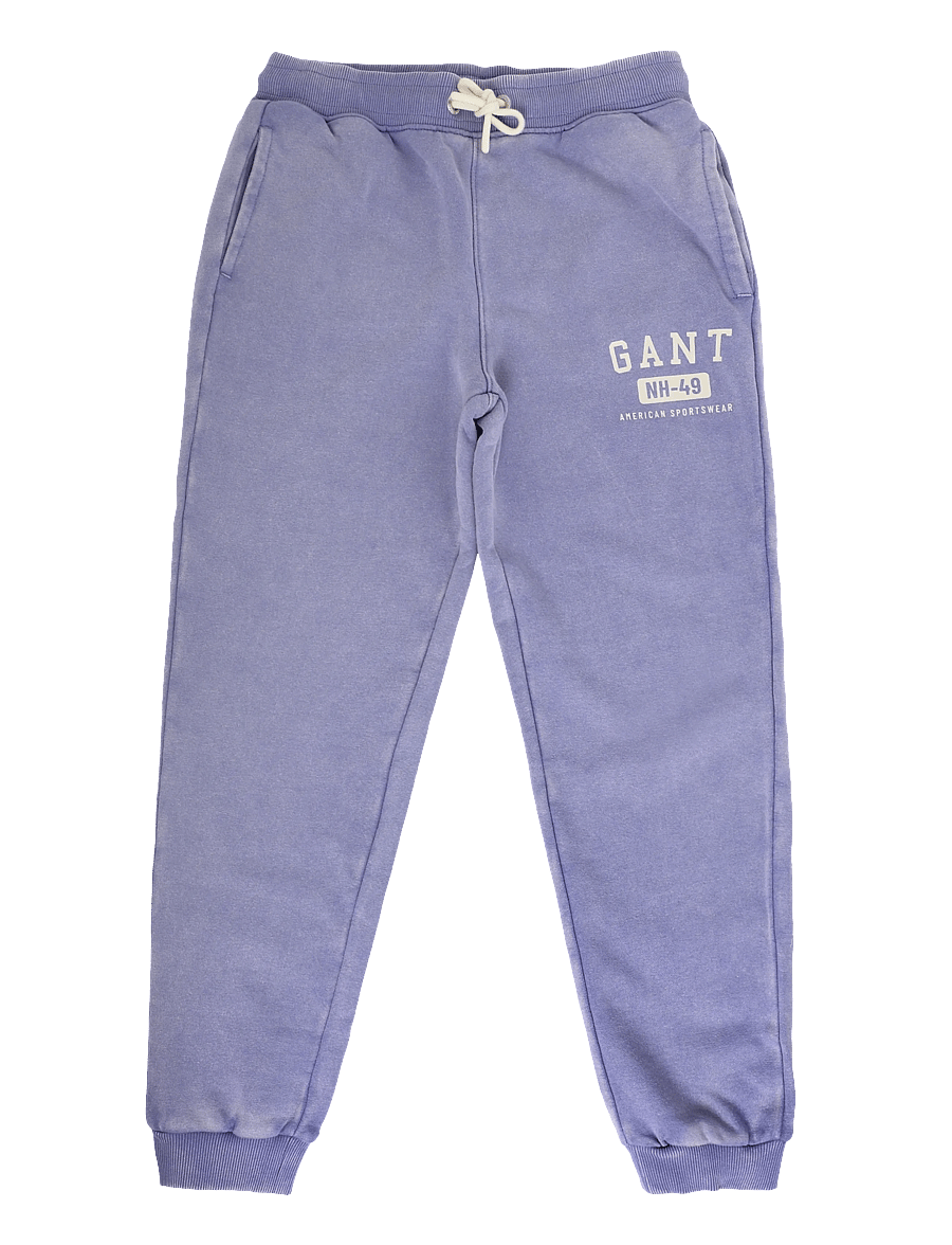 Gant Kids - Ocean Wash Graphic Sweatpants - mjukisbyxor - faded denim - 0