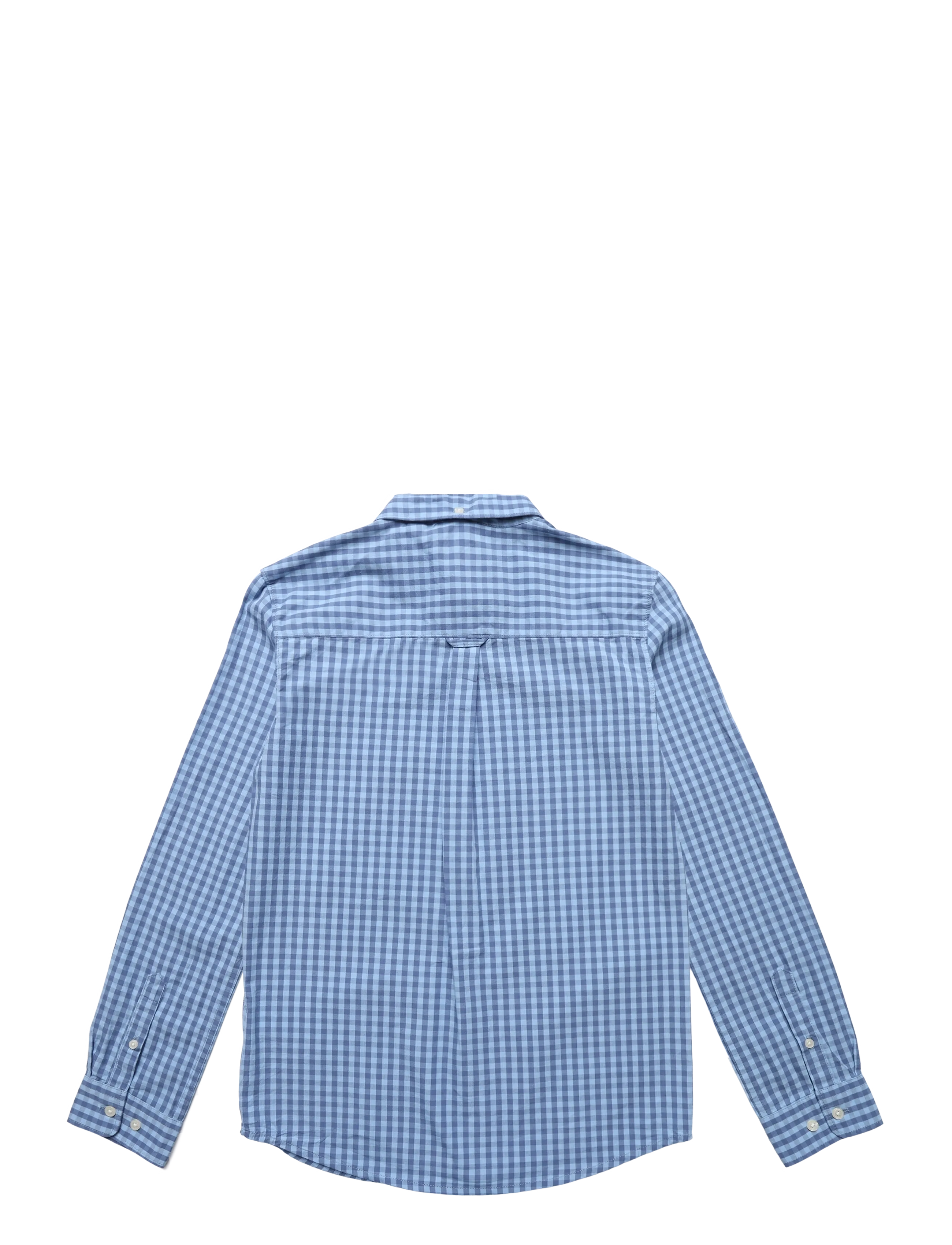 Gant Kids - Shield Gingham Poplin Shirt - langärmlige hemden - faded denim - 1