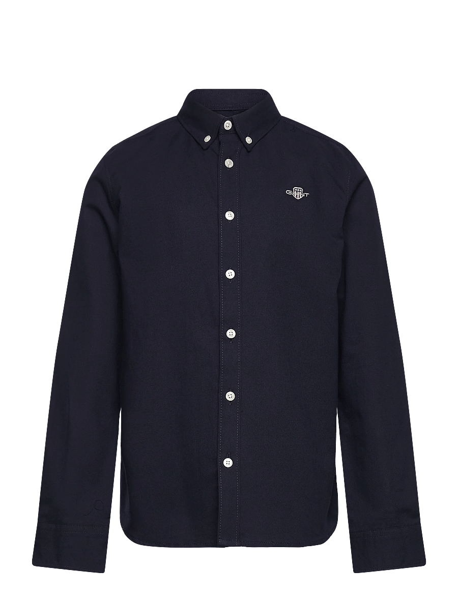 Gant Kids - Shield Oxford Shirt - långärmade skjortor - evening blue - 0