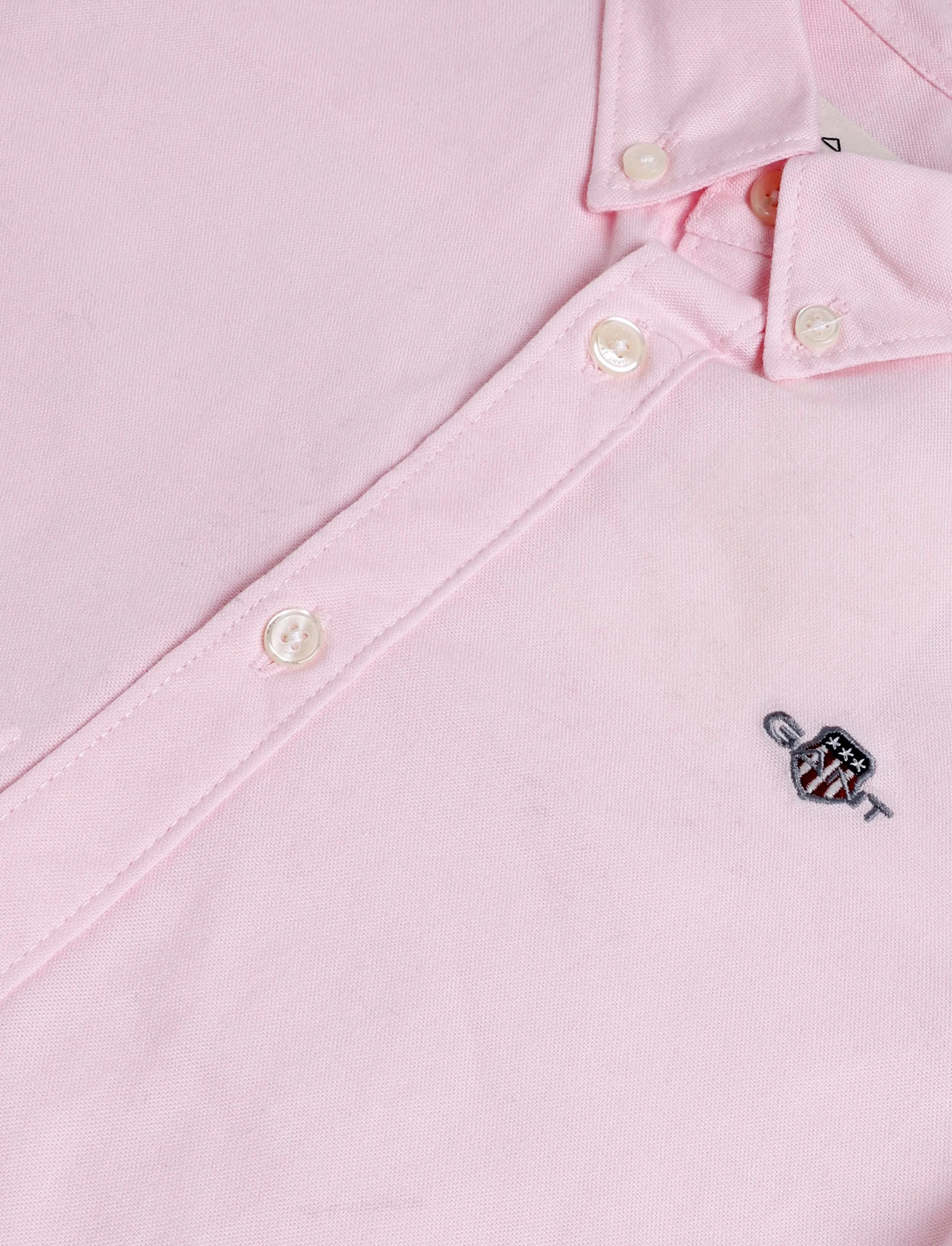 Gant Kids - Shield Oxford Shirt - long-sleeved shirts - light pink - 2