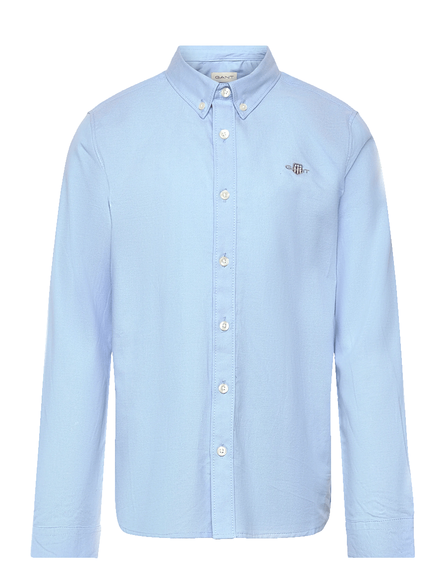 Gant Kids - Shield Oxford Shirt - långärmade skjortor - sky blue - 0