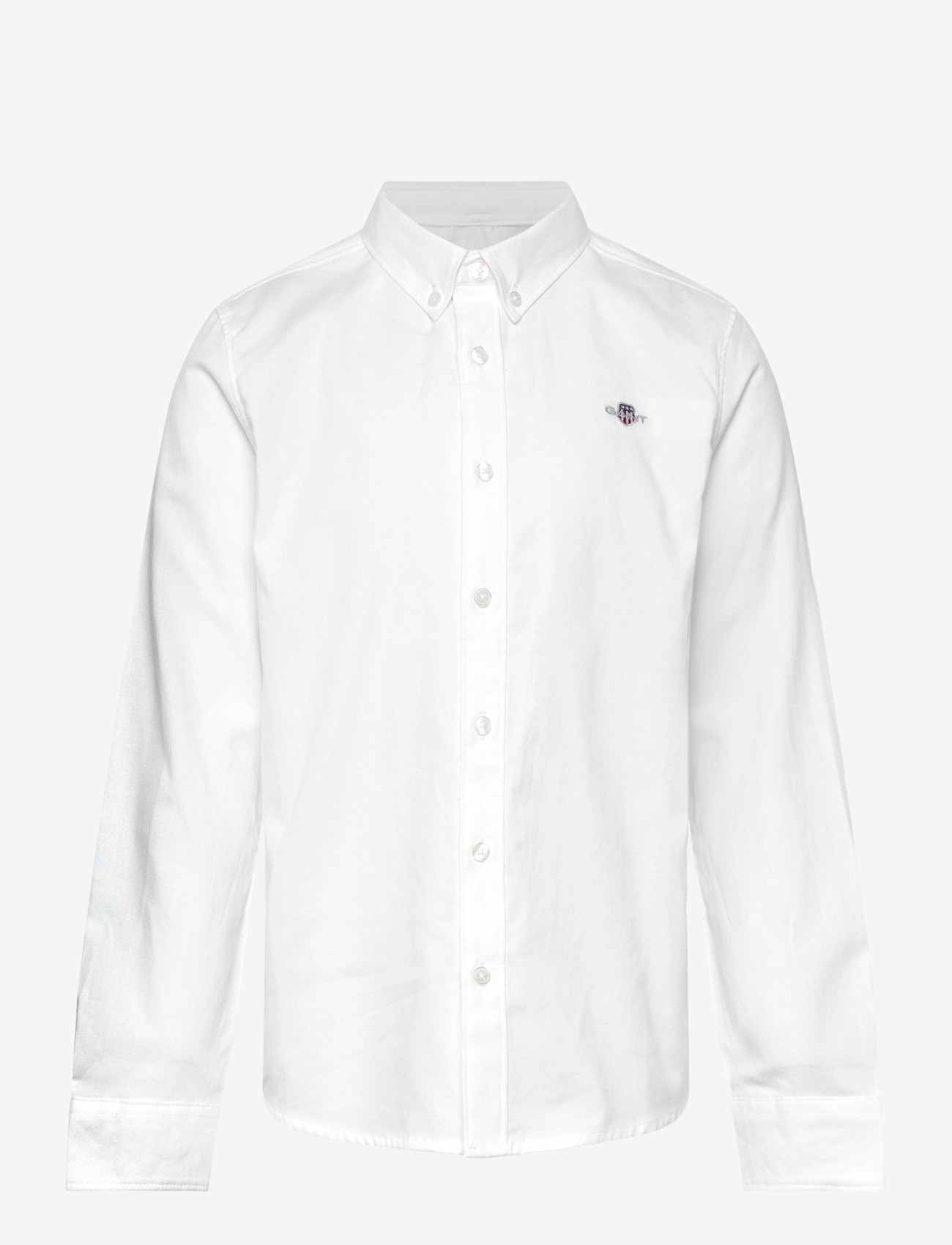 Gant Kids - Shield Oxford Shirt - langærmede skjorter - white - 0