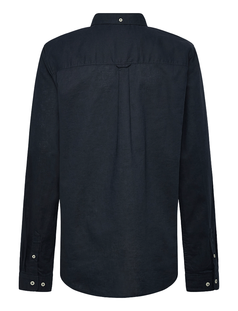 Gant Kids - Shield Linen Blend Shirt - langærmede skjorter - evening blue - 1