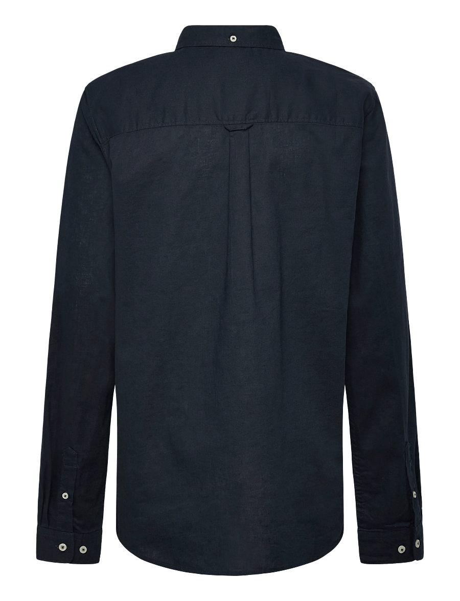 Gant Kids - Shield Linen Blend Shirt - pikkade varrukatega särgid - evening blue - 1