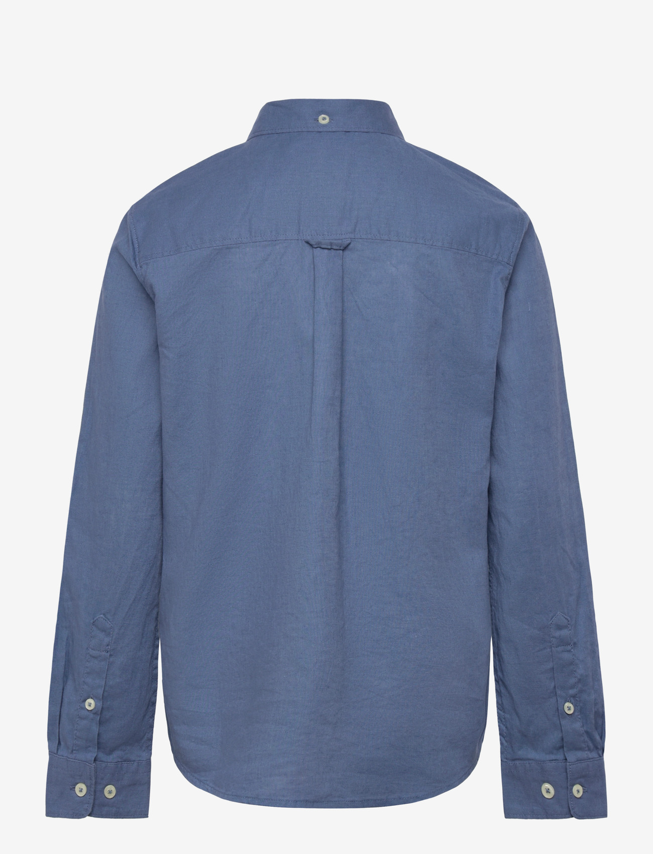 Gant Kids - Shield Linen Blend Shirt - langærmede skjorter - salty sea - 1