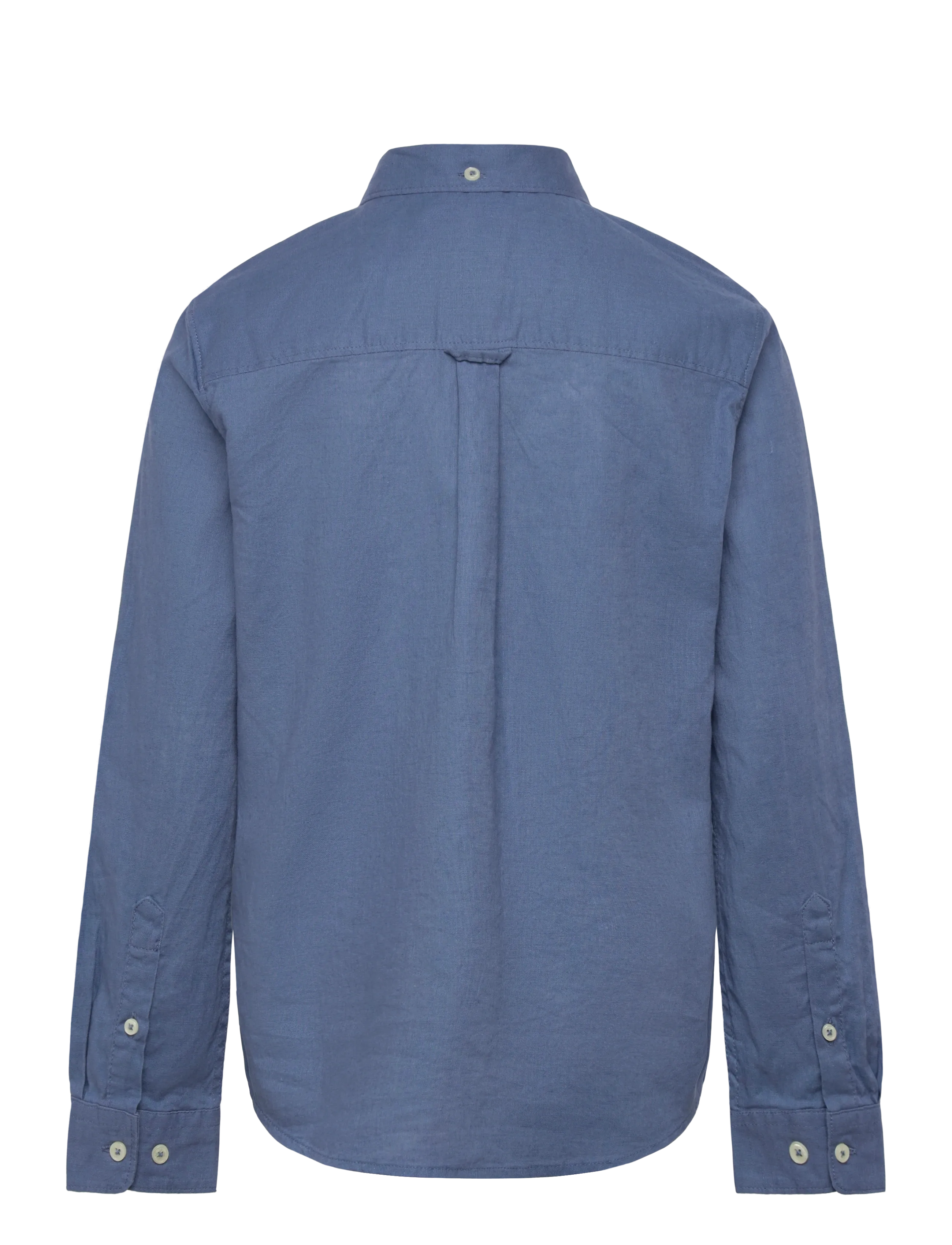 Gant Kids - Shield Linen Blend Shirt - langærmede skjorter - salty sea - 1