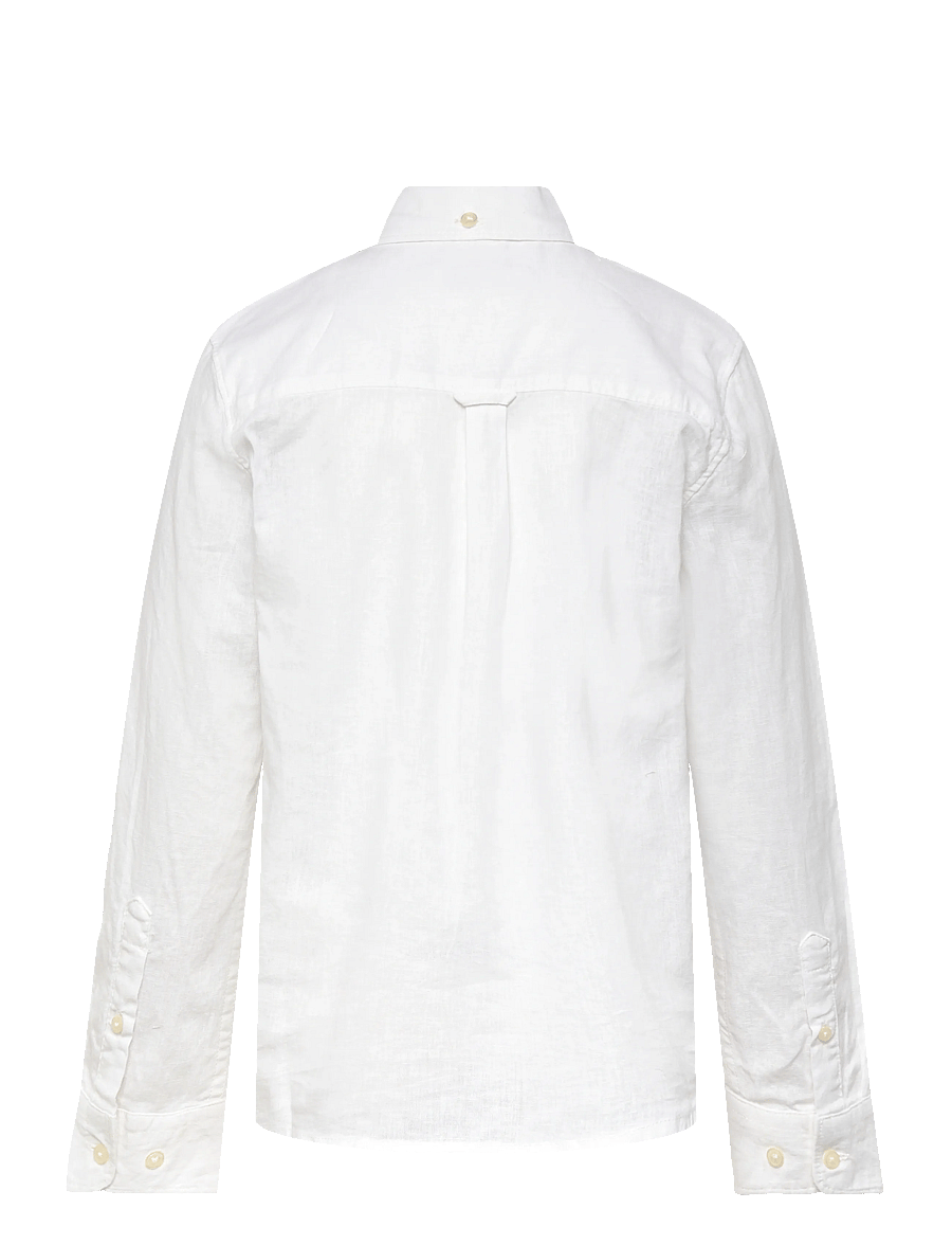Gant Kids - Shield Linen Blend Shirt - skjorter - white - 1