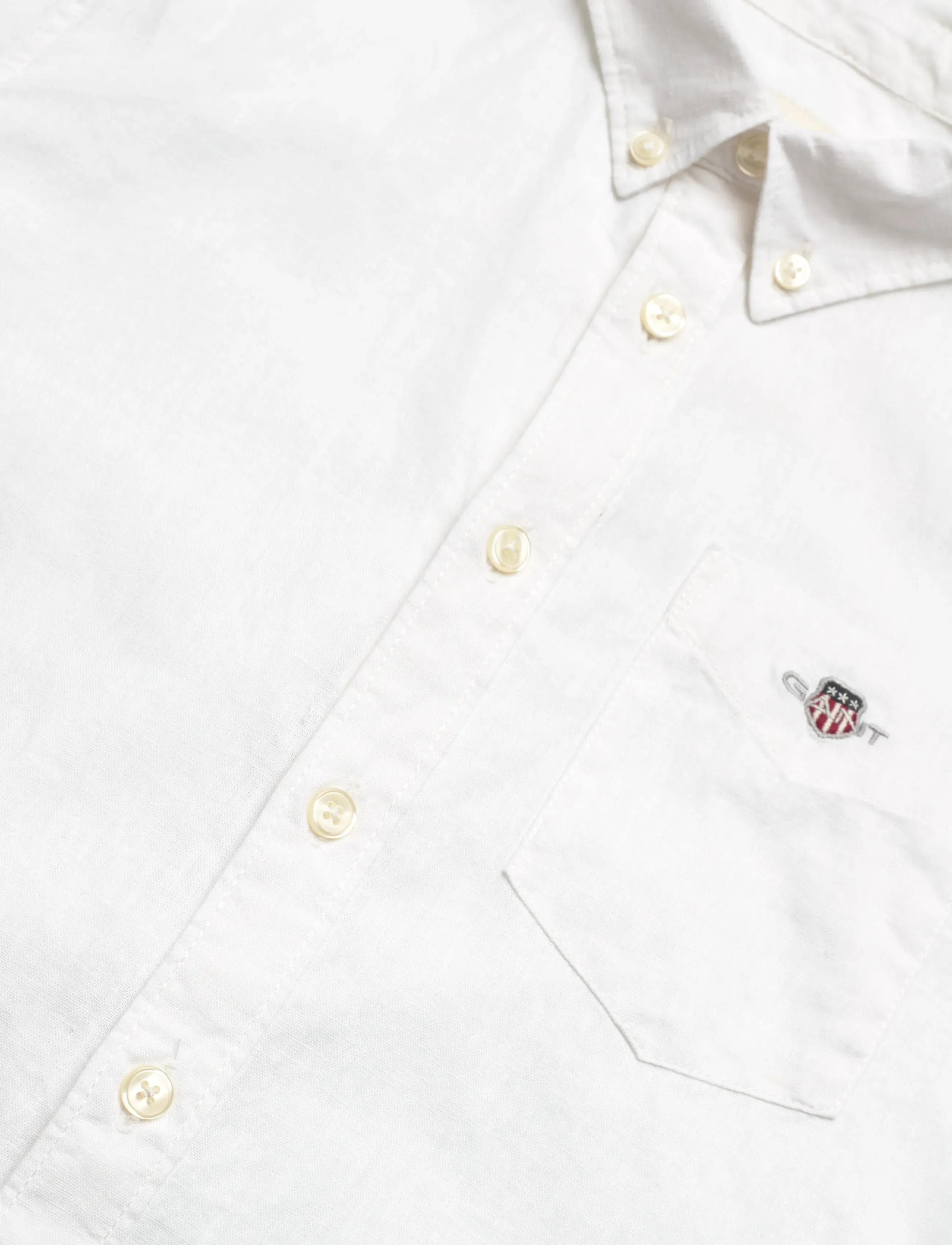 Gant Kids - Shield Linen Blend Shirt - skjorter - white - 2