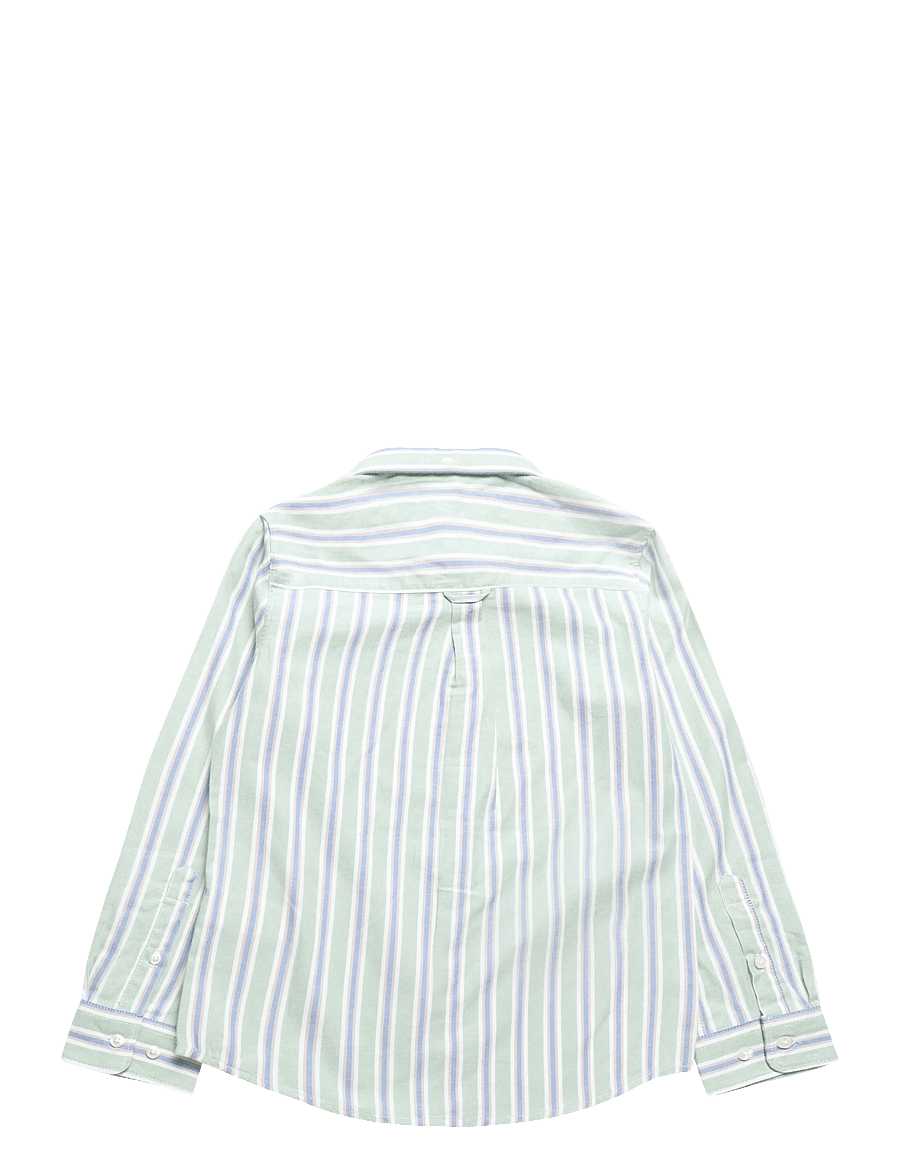 Gant Kids - Seasonal Stripe Shirt - langärmlige hemden - washed turquoise - 1