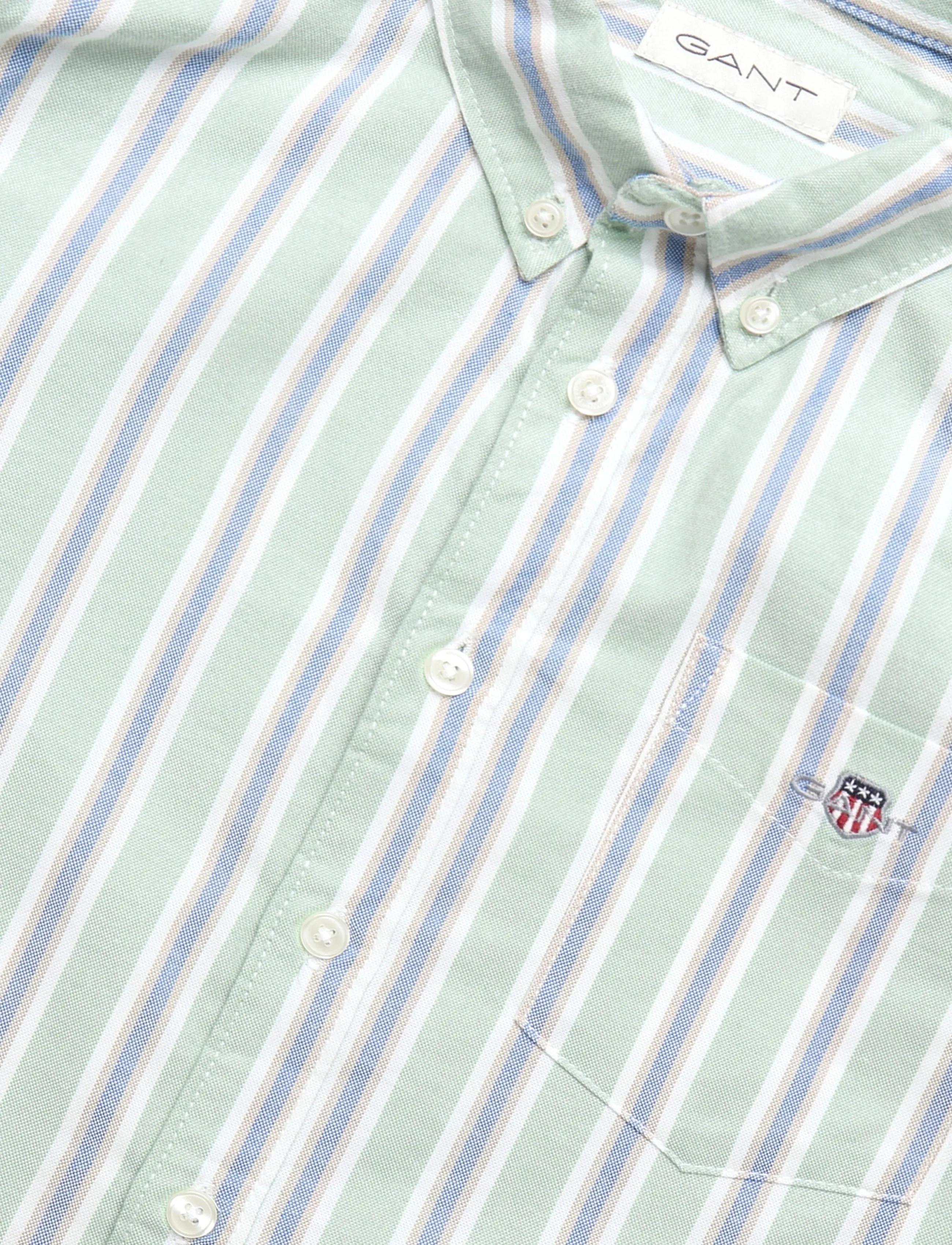 Gant Kids - Seasonal Stripe Shirt - pikkade varrukatega särgid - washed turquoise - 2