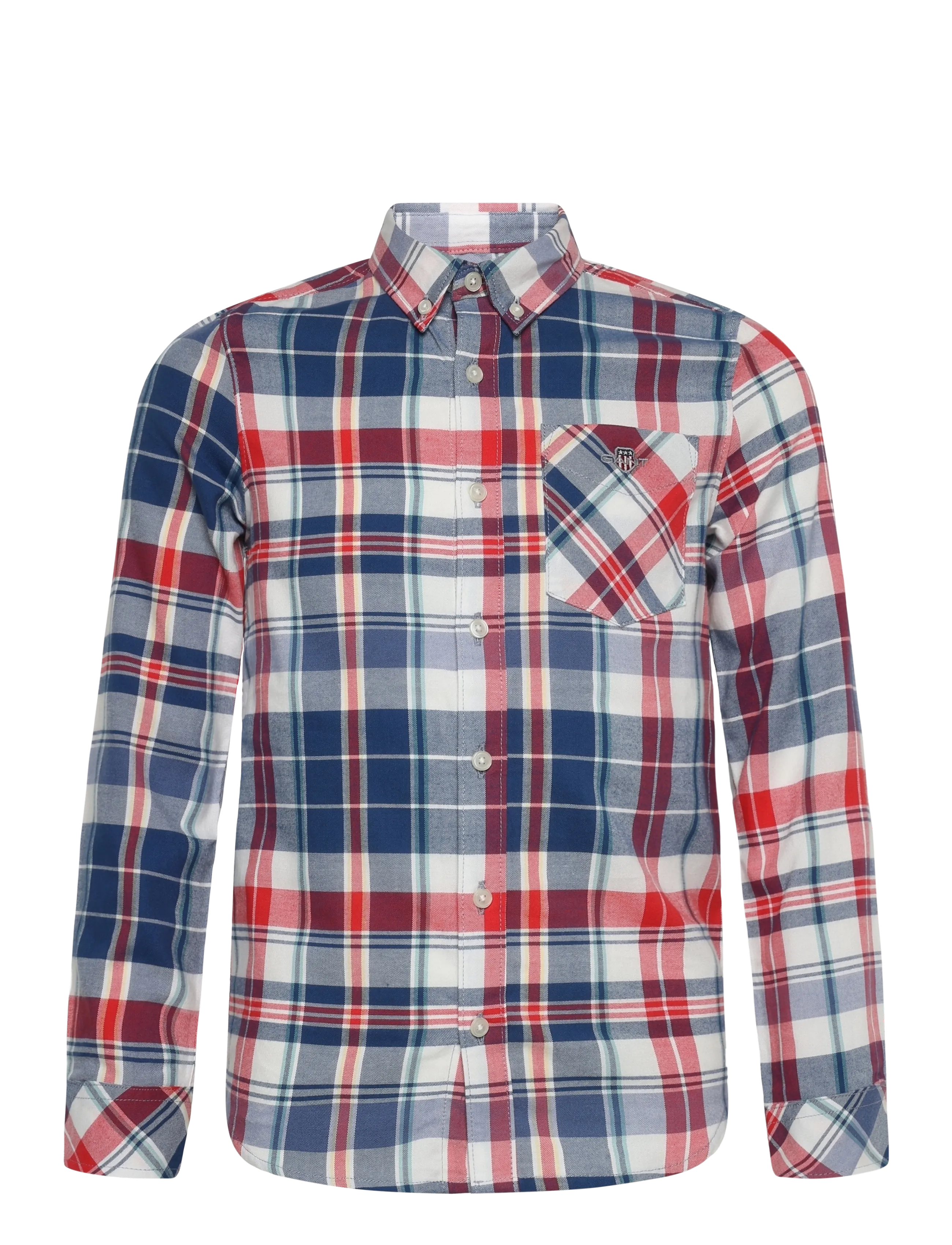 Gant Kids Seasonal Check Shirt - Teismelised 140-176 - FADED DENIM / blue