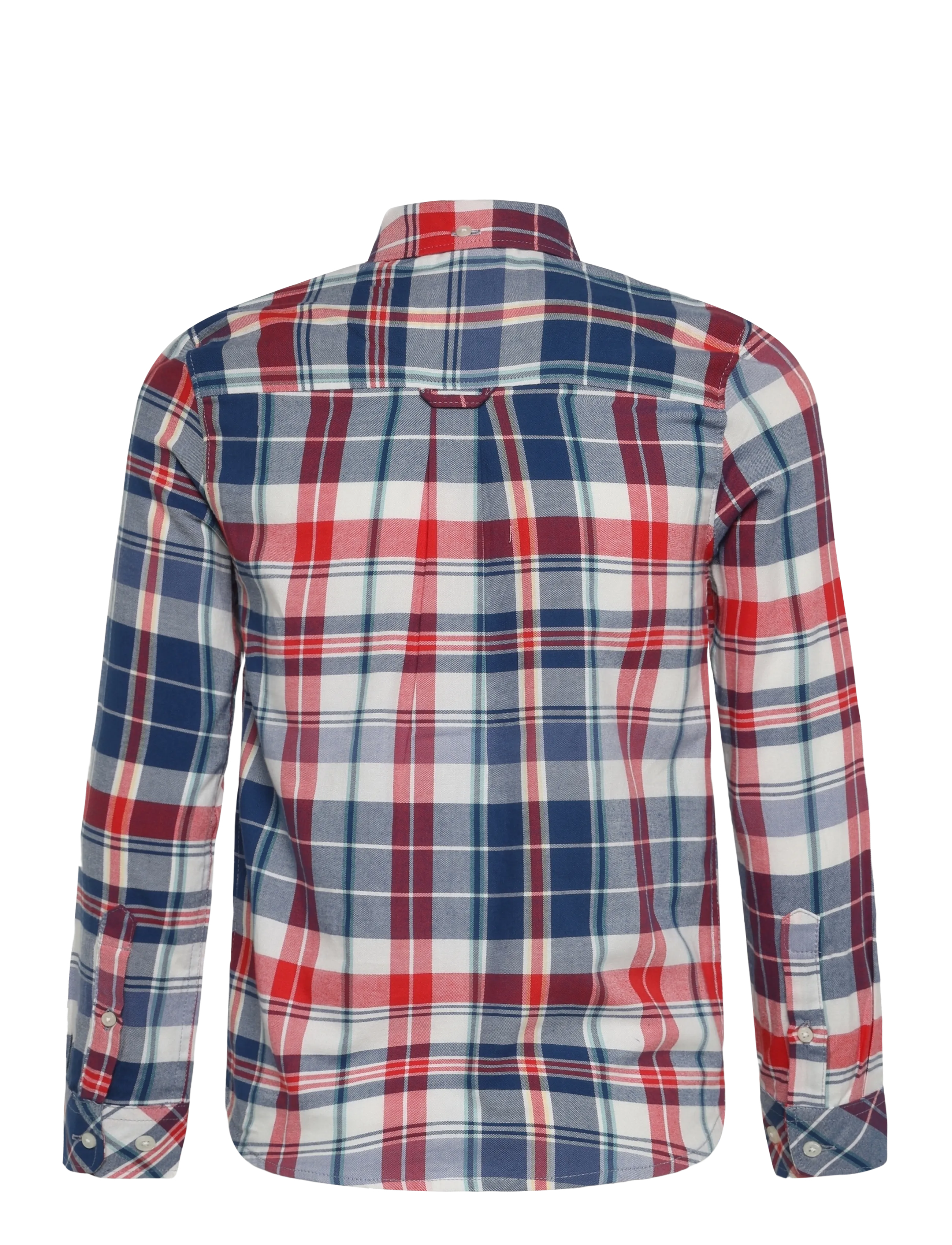 Gant Kids - Seasonal Check Shirt - långärmade skjortor - faded denim - 1