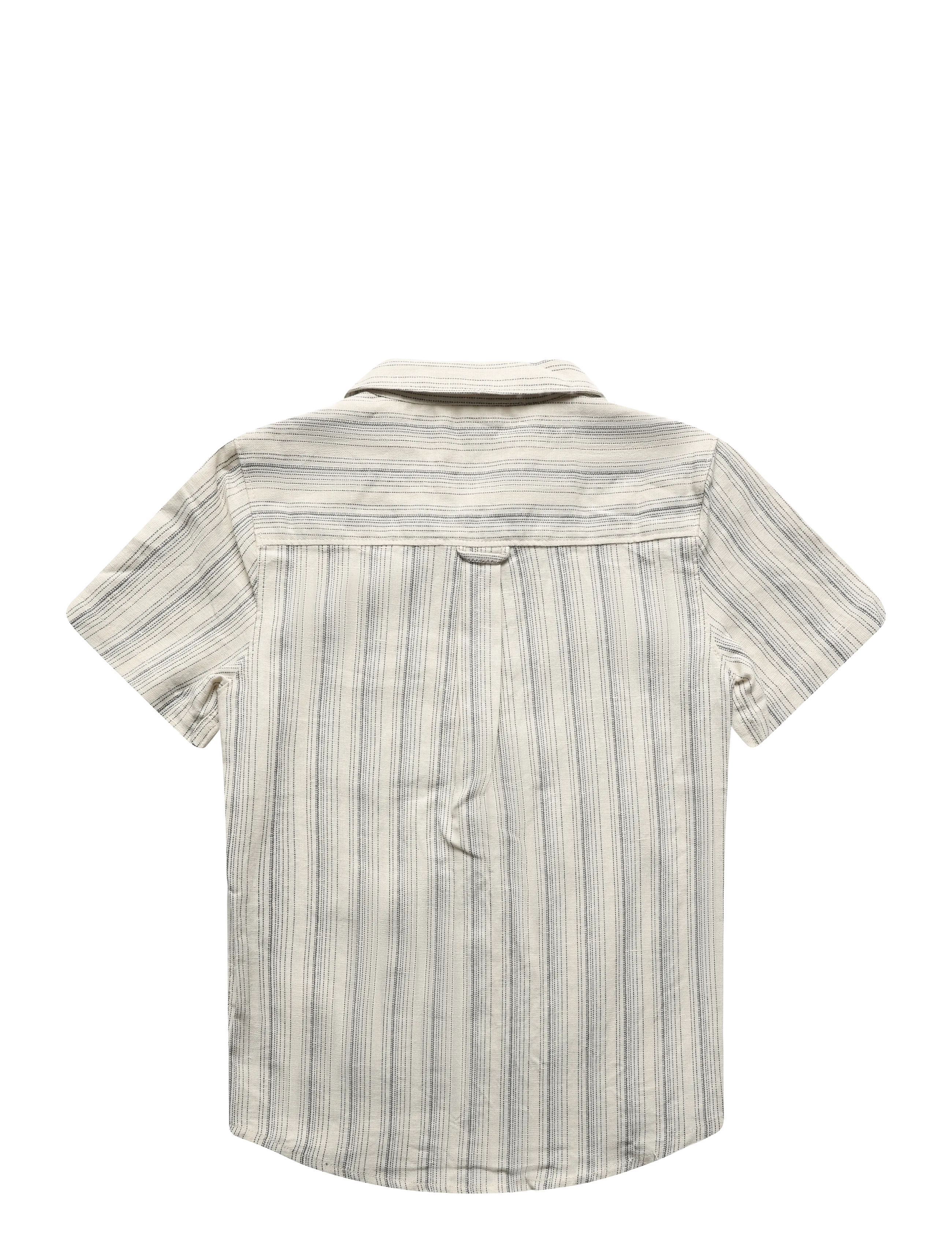 Gant Kids - Shield Striped Linen Blend SS Shirt - creamed white - 1