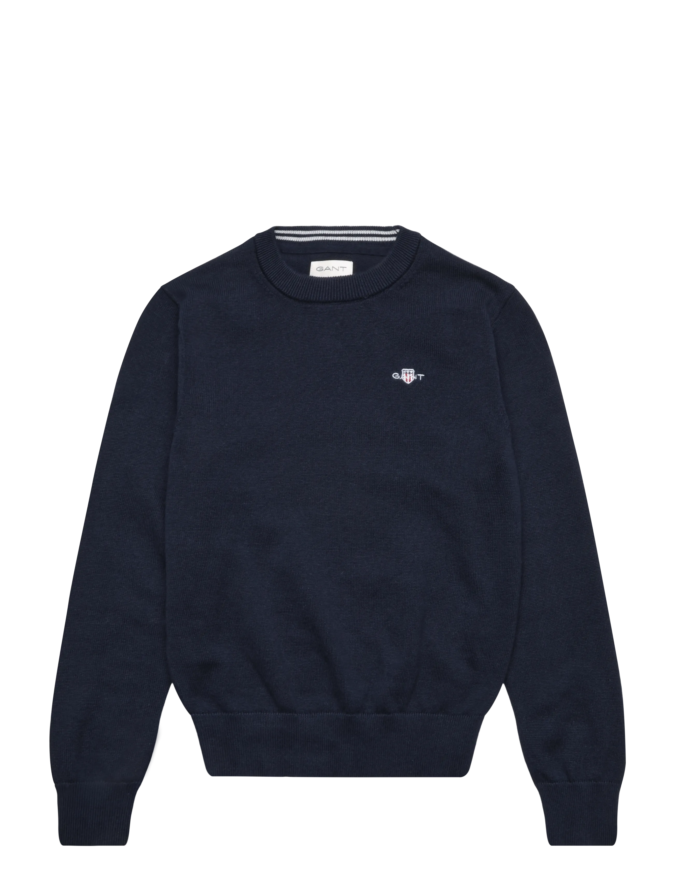 Gant Kids Shield Cotton Crew Neck Sweater - Kleidung - EVENING BLUE / navy