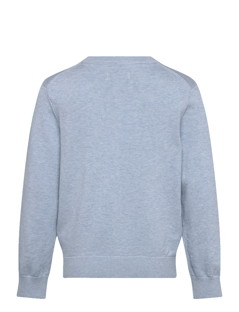 Gant Kids - Shield Cotton Crew Neck Sweater - džemprid - sky blue marl - 1