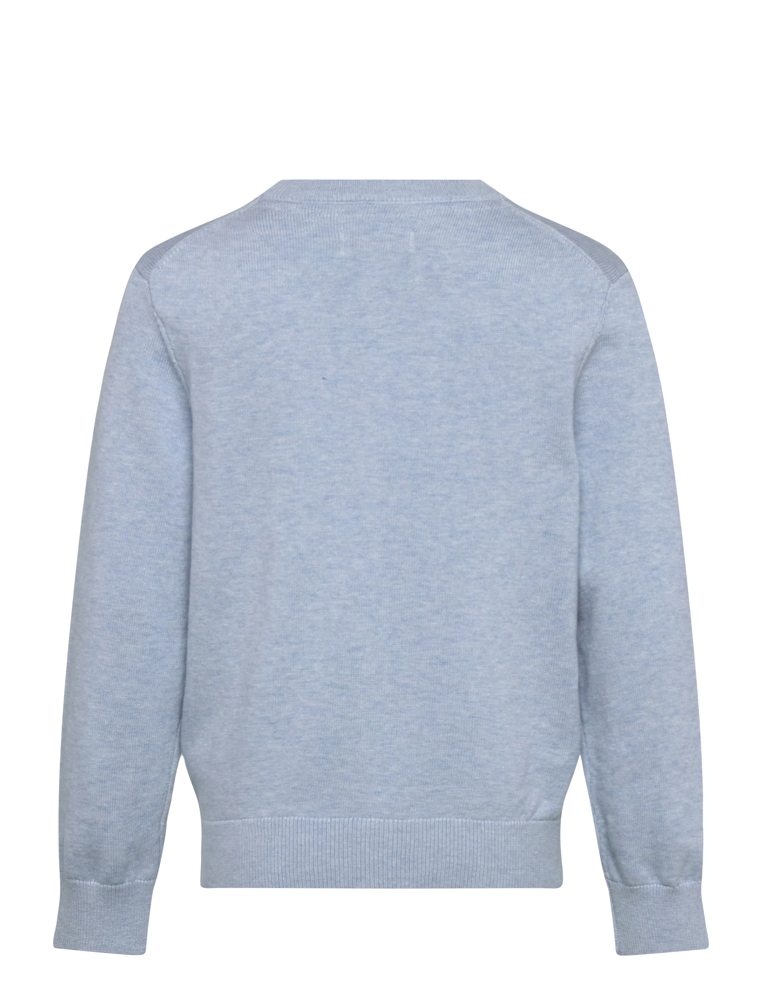 Gant Kids - Shield Cotton Crew Neck Sweater - stickade tröjor - sky blue marl - 1