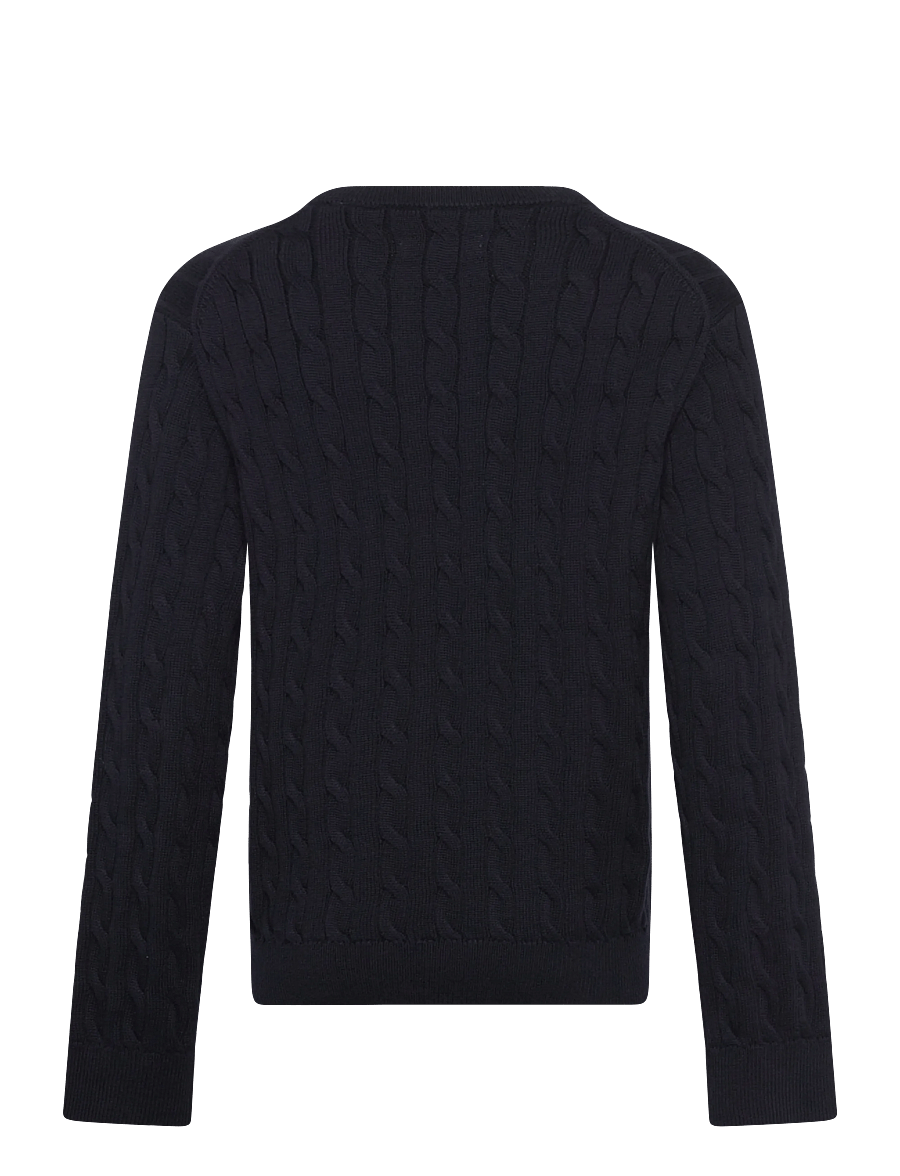 Gant Kids - Shield Cotton Cable Neck Sweater - pullover - evening blue - 1
