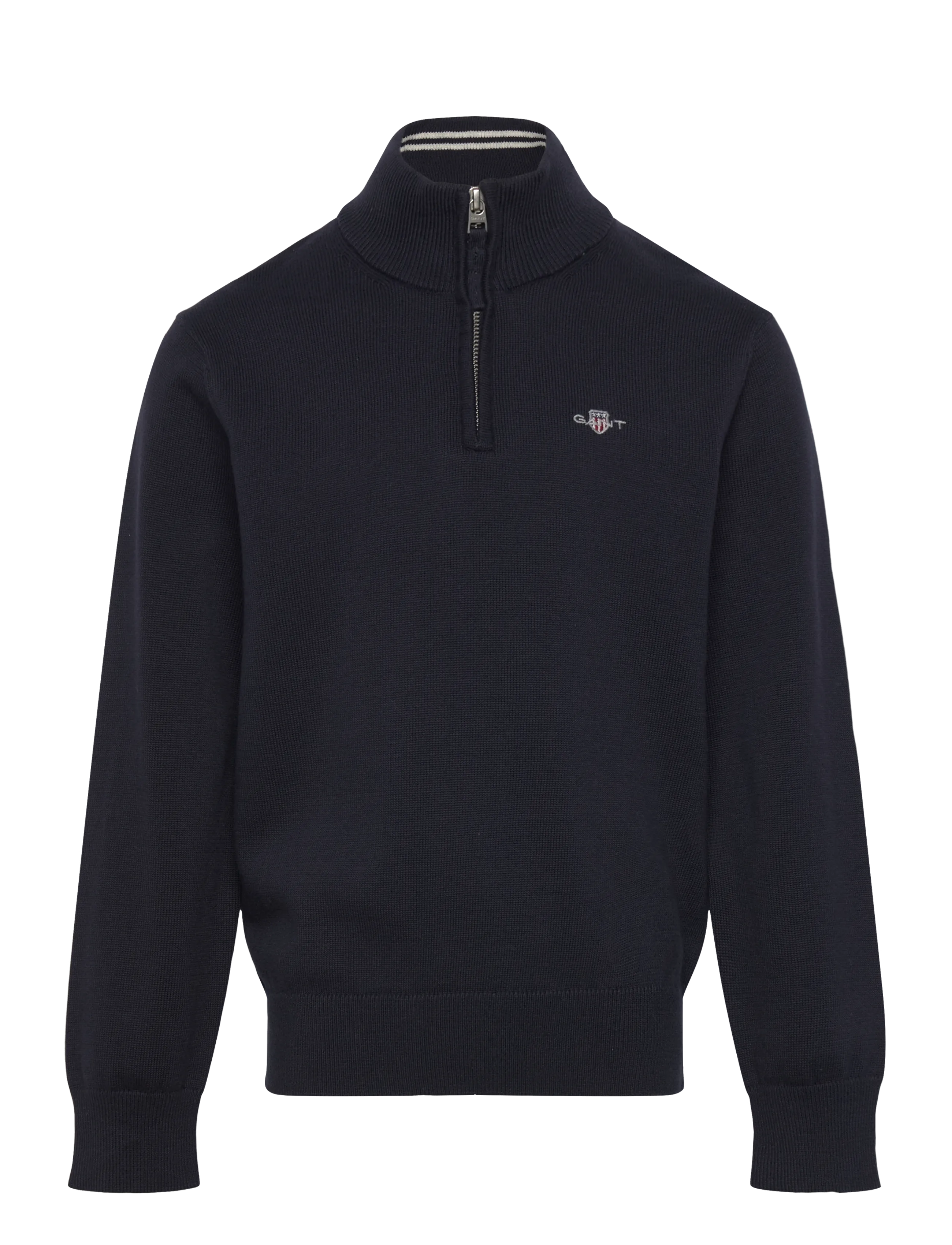 Gant Kids Shield Cotton Half Zip Sweater - Pullover - EVENING BLUE / navy